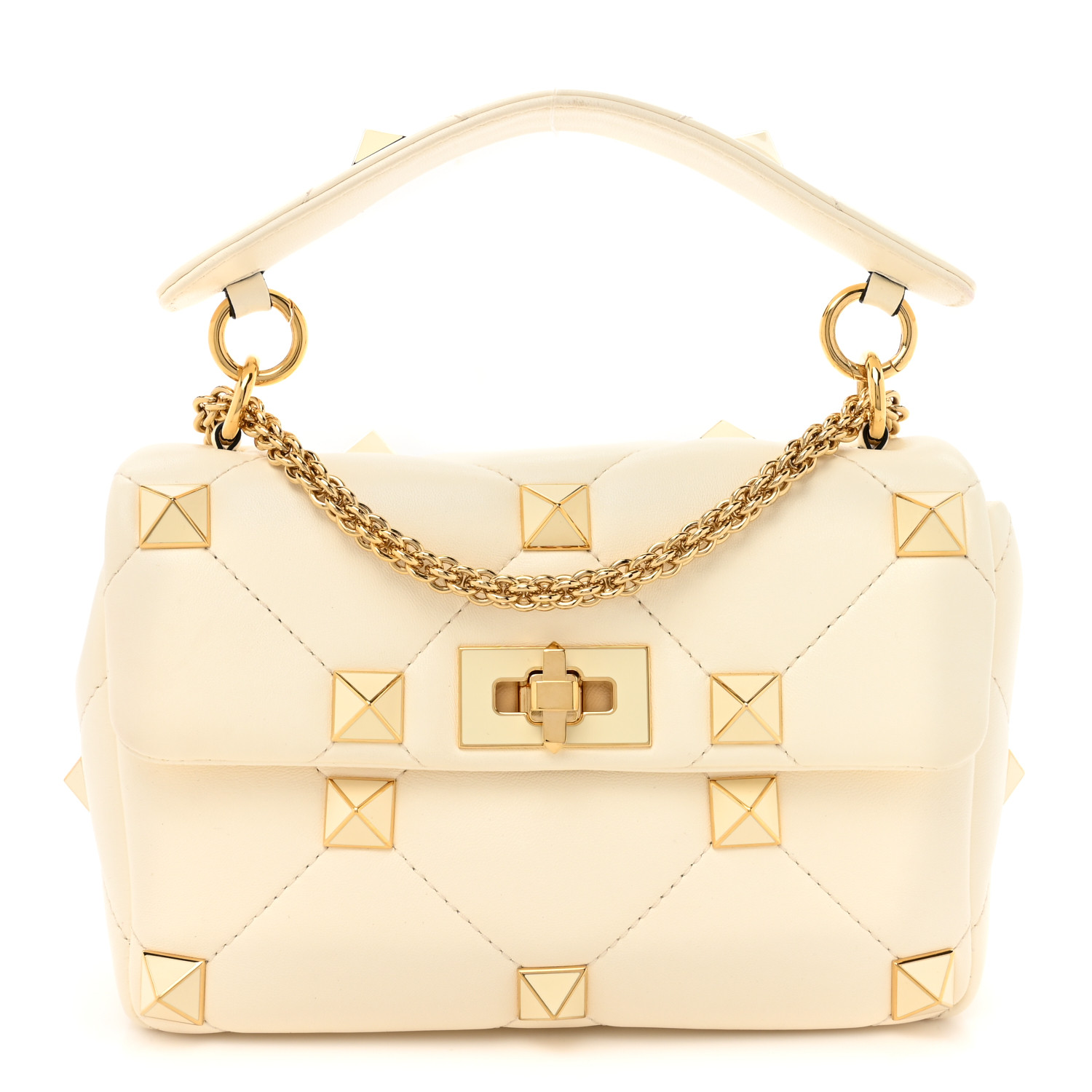 ハンドバッグ Valentino Garavani Nappa Leather Medium Roman Stud handbag VALENTINO GARAVANI Nappa Medium Roman Stud Shoulder Bag