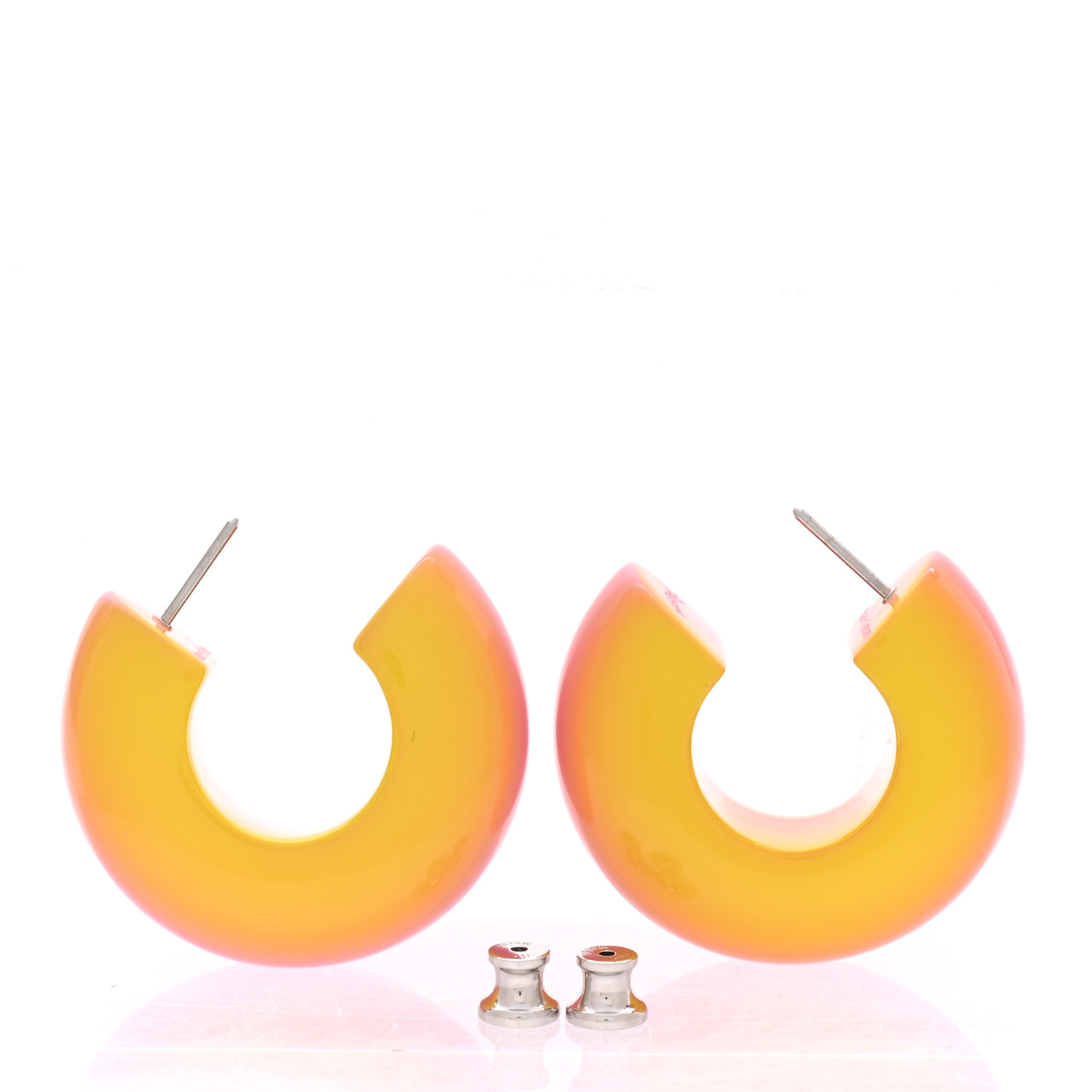 小物 HERM`ES HERMES Cage Do Ash H Light Blue Cube Stud Earrings Gold Tone
