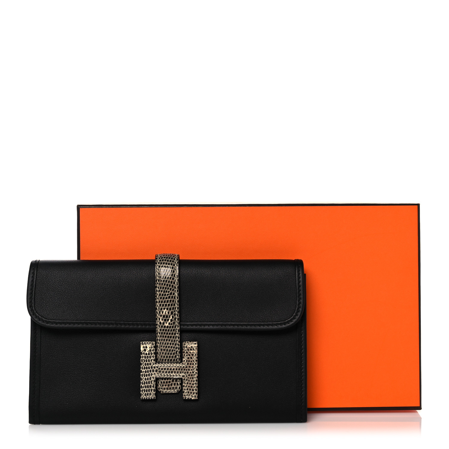 HERMES（エルメス）- Jige Duo（ジジェデュオ）ブラック Hermès Black Matte Alligator Jige Duo | Hermès Handbags