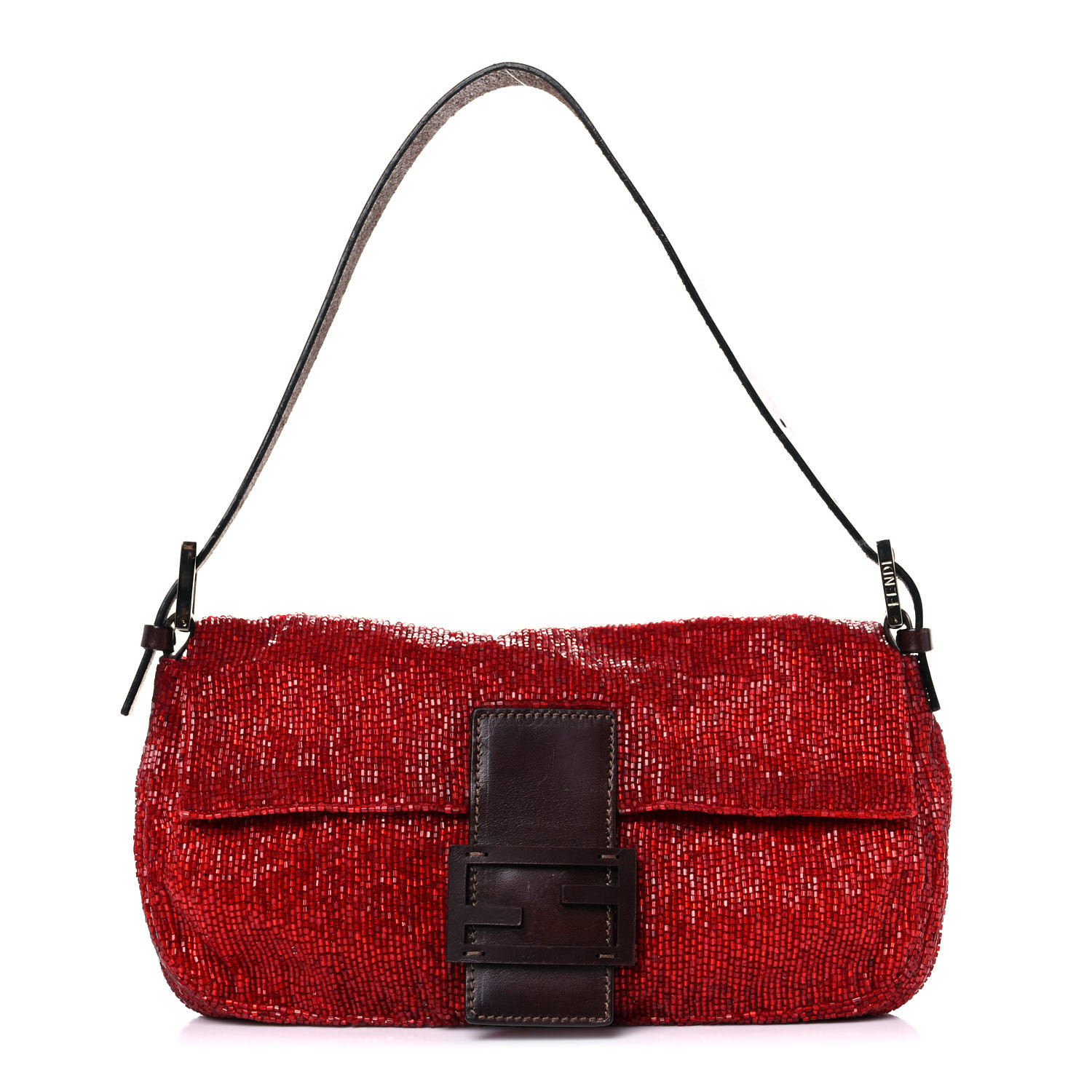★TOUT Y EST★ Red Crust Baguette bagBlack 0310 Red Leather Baguette Bag for Women - Gabrielle 1960 Garnet