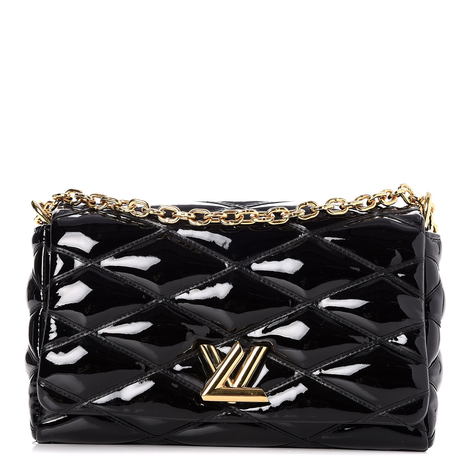 LOUIS VUITTON Patent Malletage GO-14 PM Black 257121