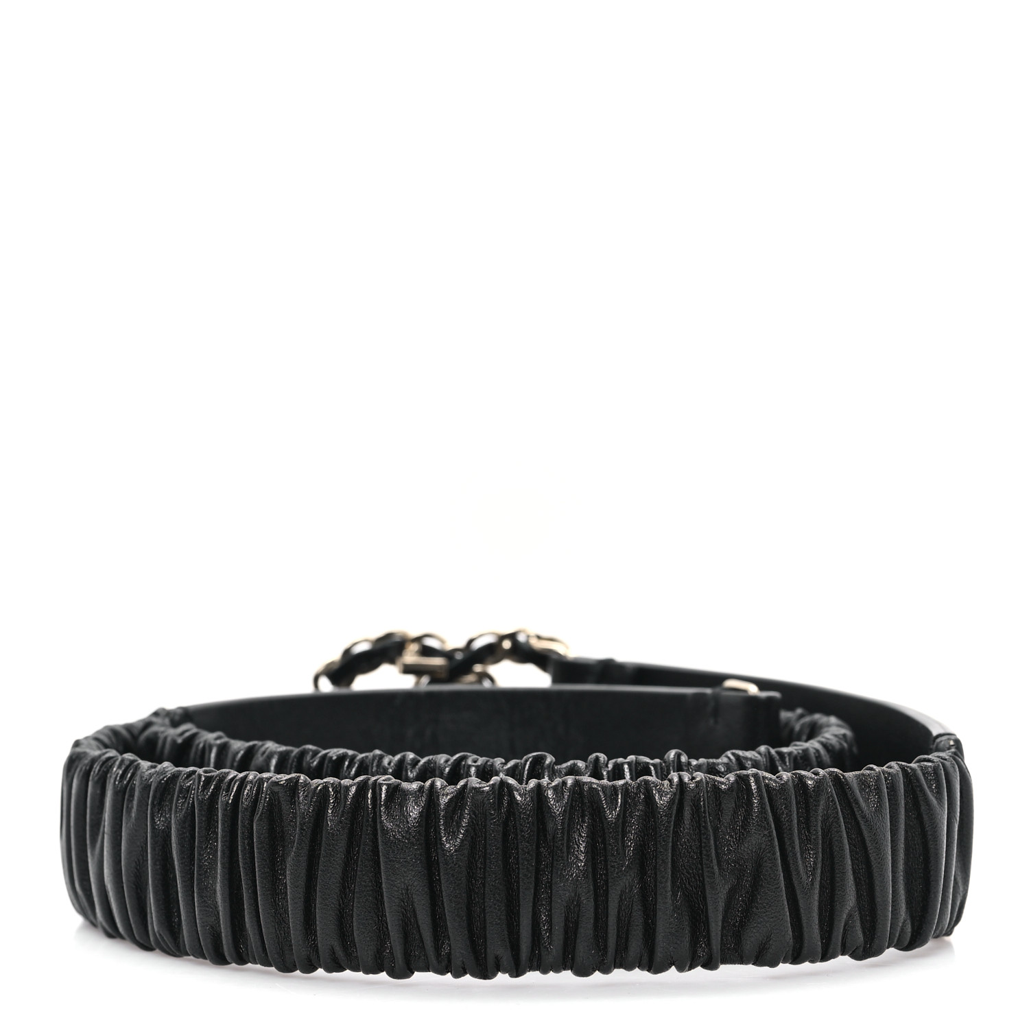 CHANEL レザー ベルト 85/34 Chanel black smooth leather CC belt 85 34 – My Girlfriend's