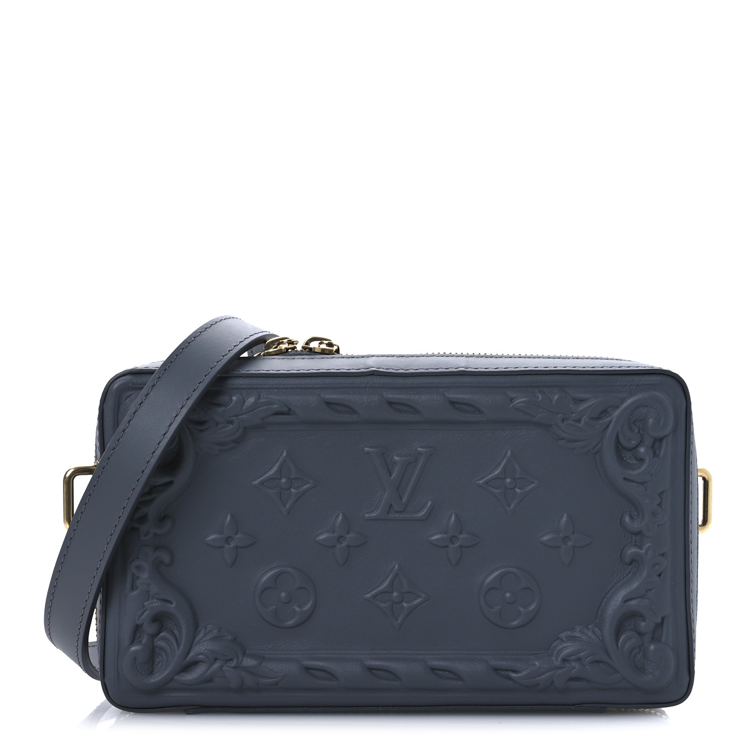 LOUIS VUITTON Calfskin Monogram Embossed Soft Trunk Wearable