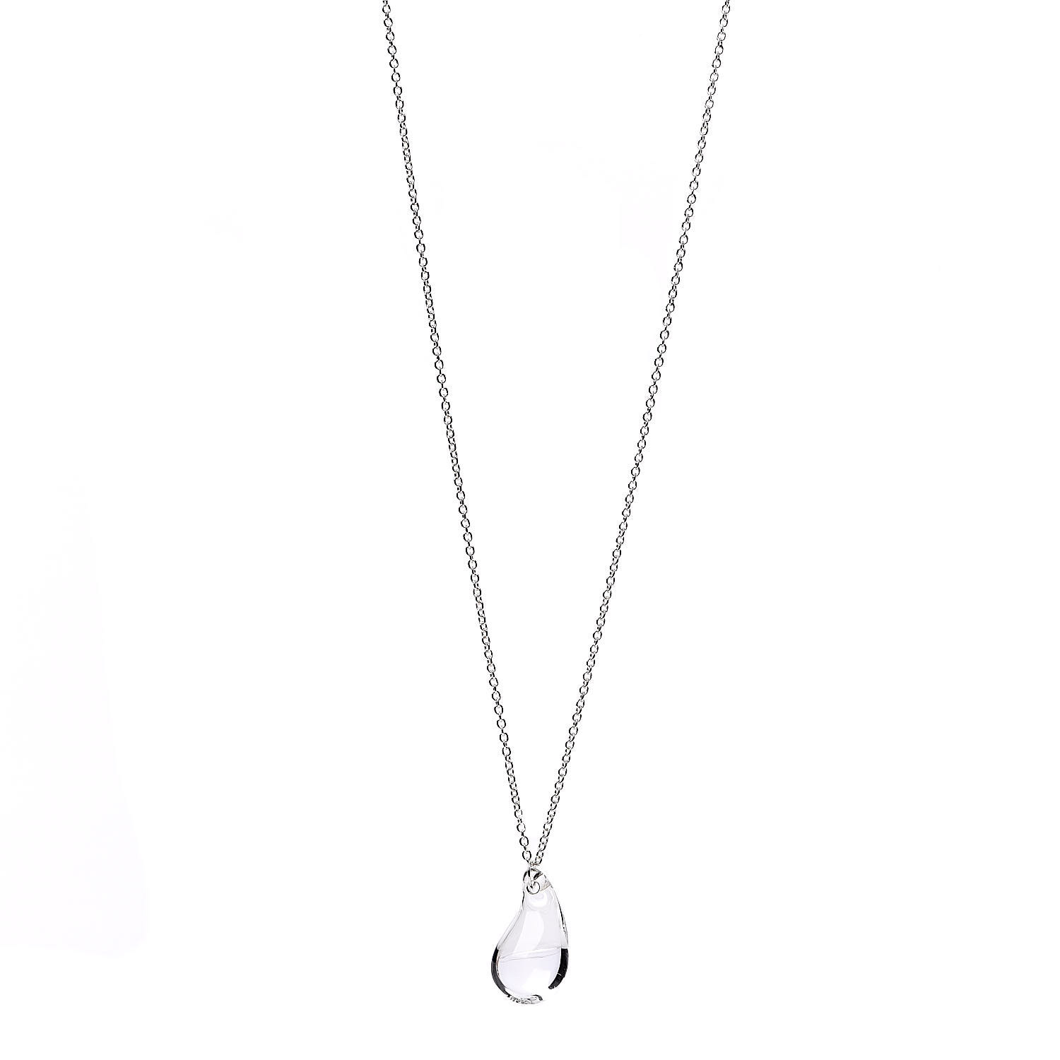 TIFFANY Sterling Silver Rock Crystal 29mm Elsa Peretti