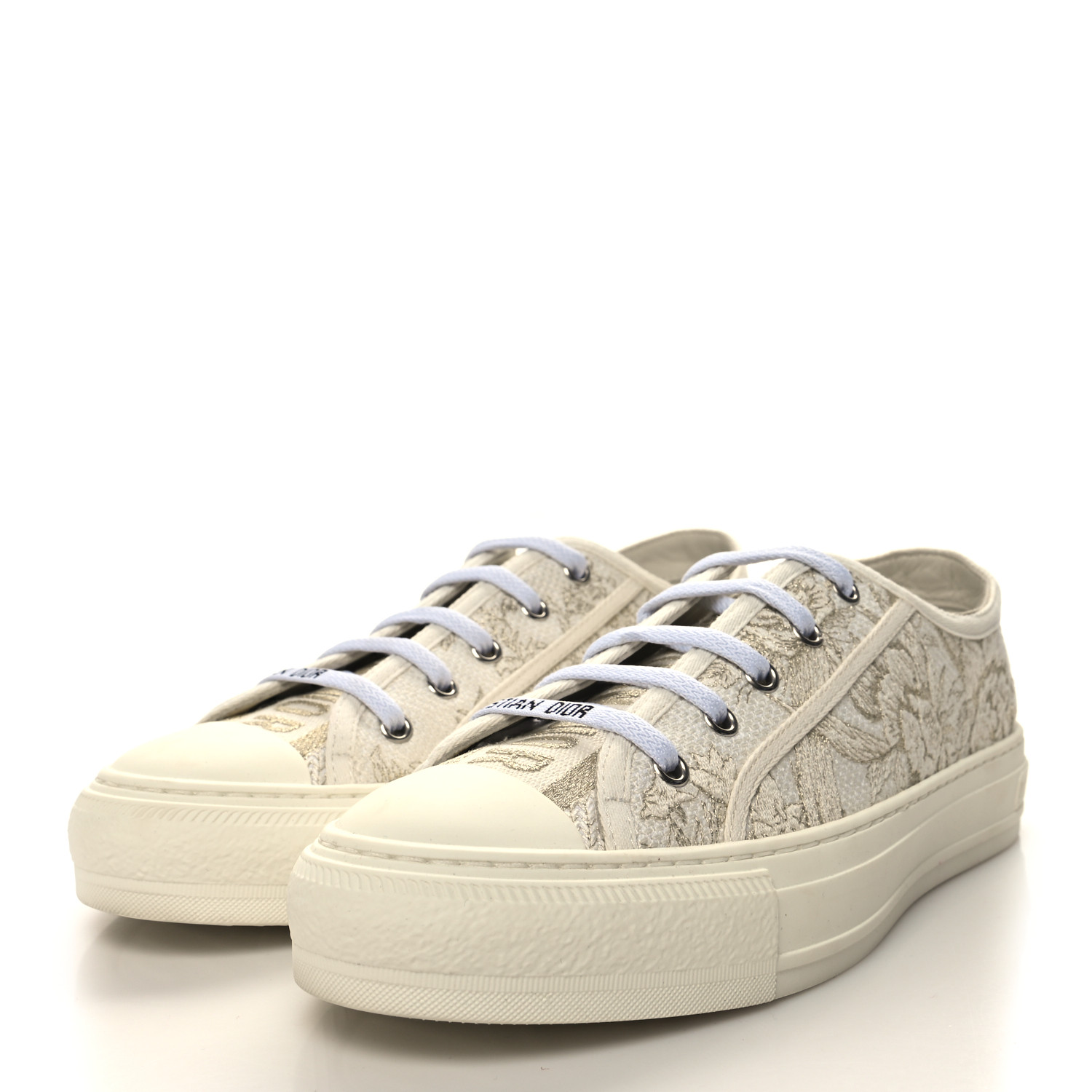 CHRISTIAN DIOR Canvas Embroidered Jardin D'Hiver Womens Walk