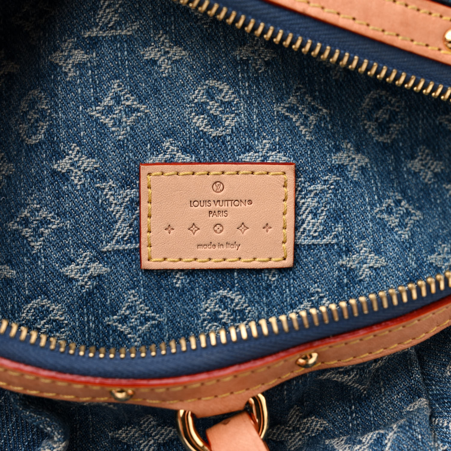 LOUIS VUITTON Monogram Denim High Rise Bumbag Blue 1461956