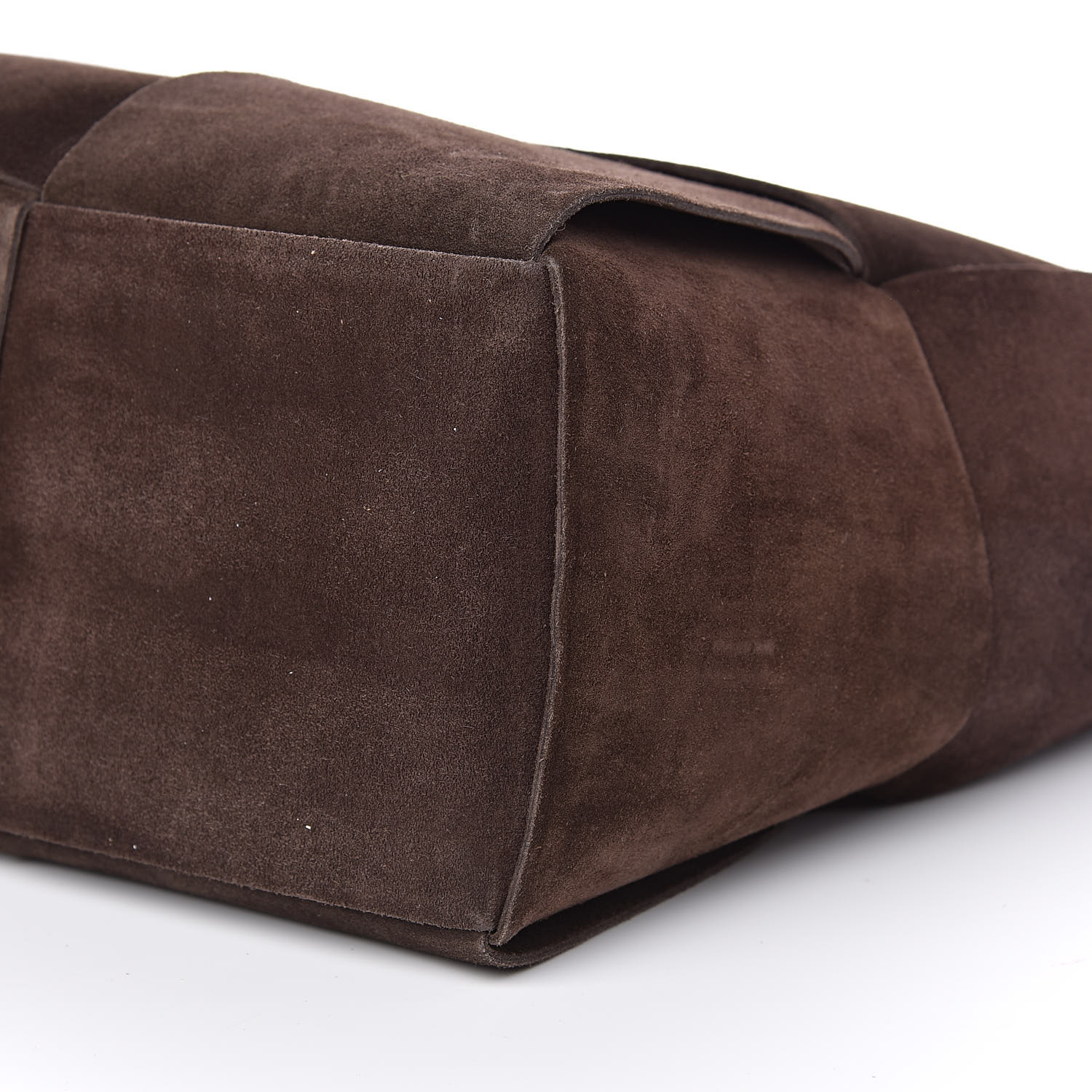 BOTTEGA VENETA Suede Maxi Intrecciato Small Arco Tote