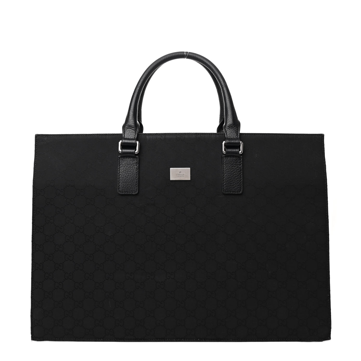 GUCCI Nylon Monogram Executive Bag Black 1639547 | FASHIONPHILE
