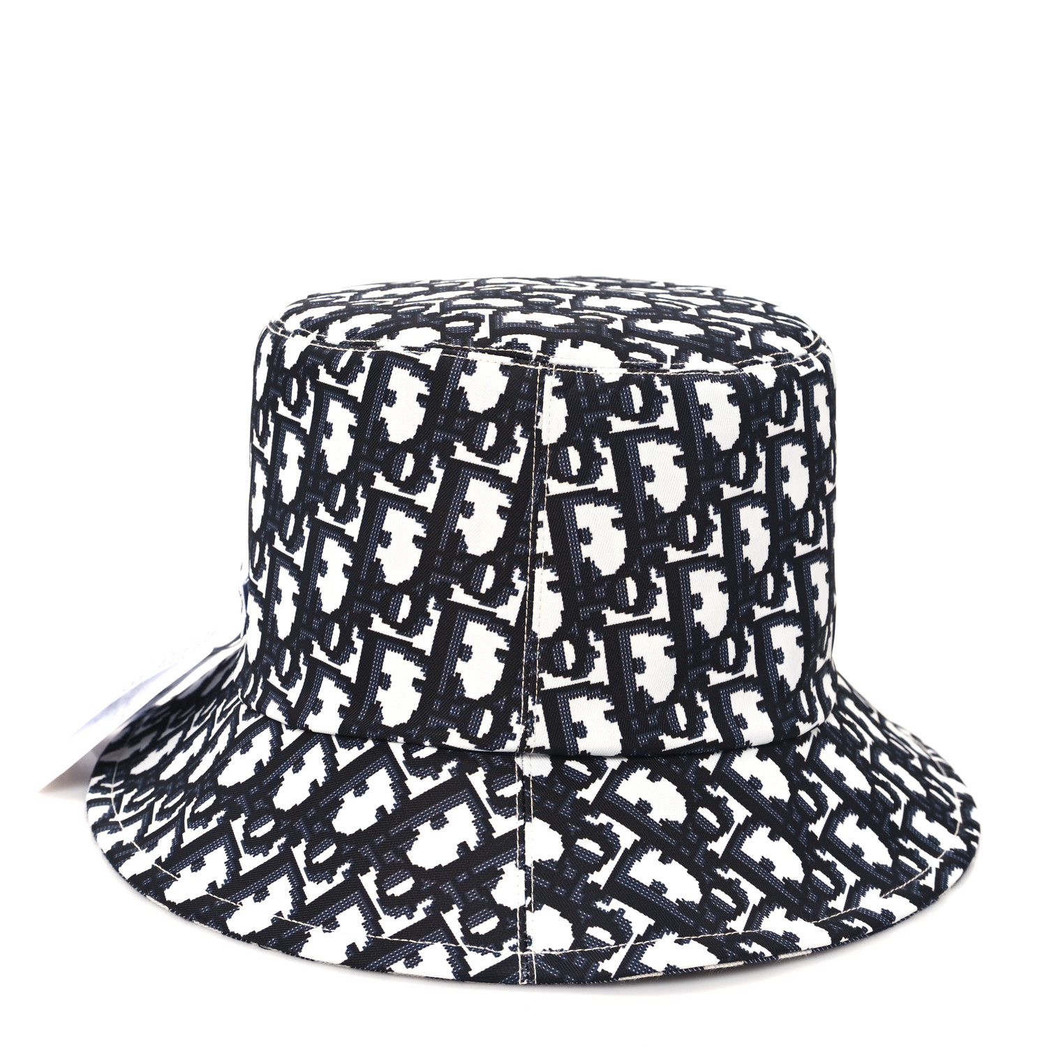 クリスチャンディオール　dior  バケハ　57 CHRISTIAN DIOR Gingham Reversible Teddy-D Brim Bucket Hat 57