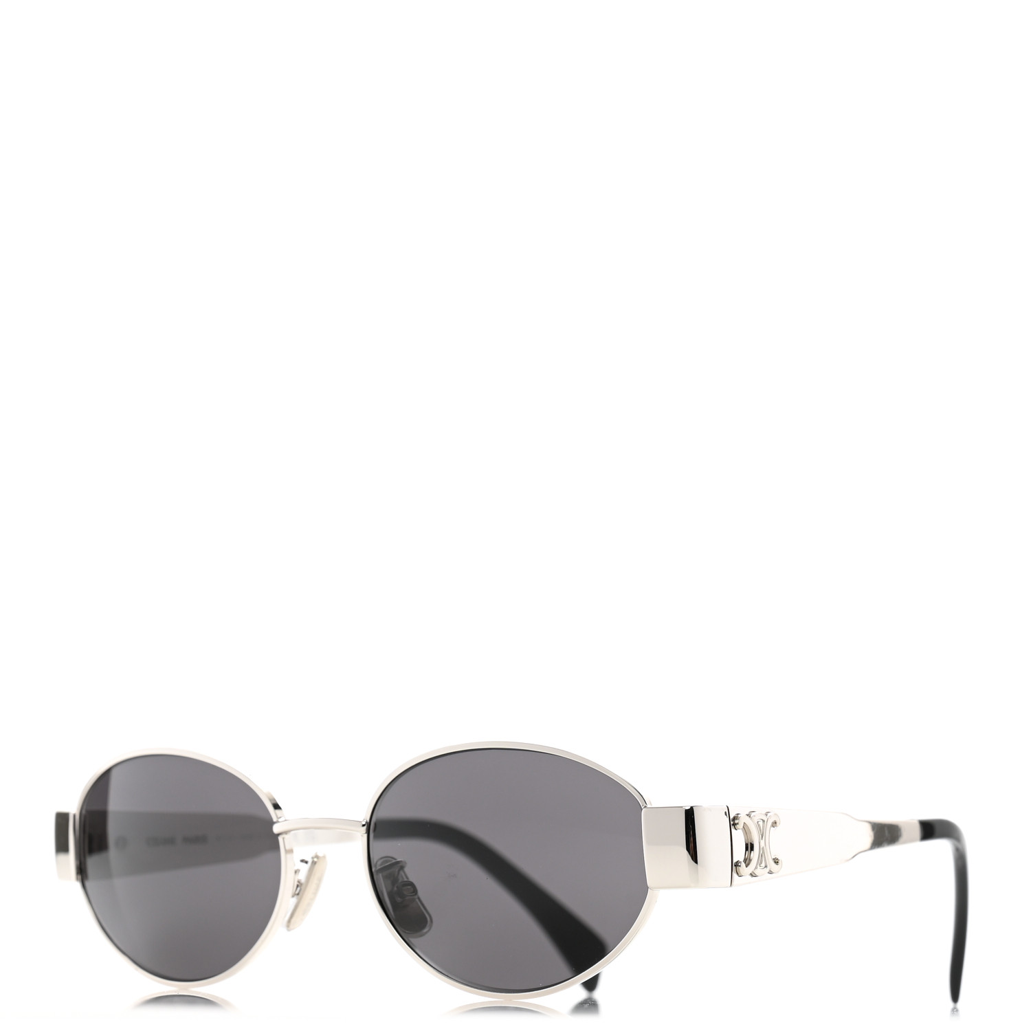CELINE Metal Triomphe 01 Sunglasses CL40235U Silver Black