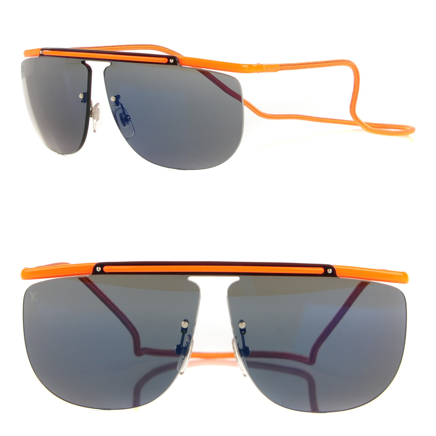 トップス LV LOUIS VUITTON Mirrored Dave Sunglasses Z0574U Orange 115890