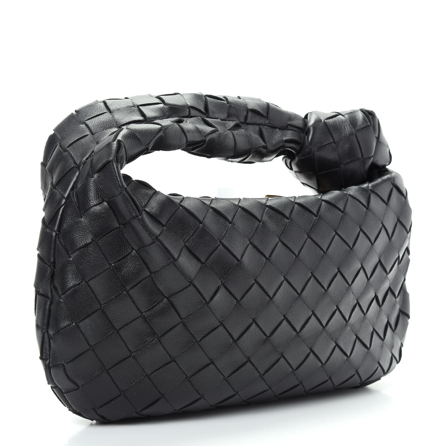 BOTTEGA VENETA Nappa Intrecciato Mini Jodie Black 728838