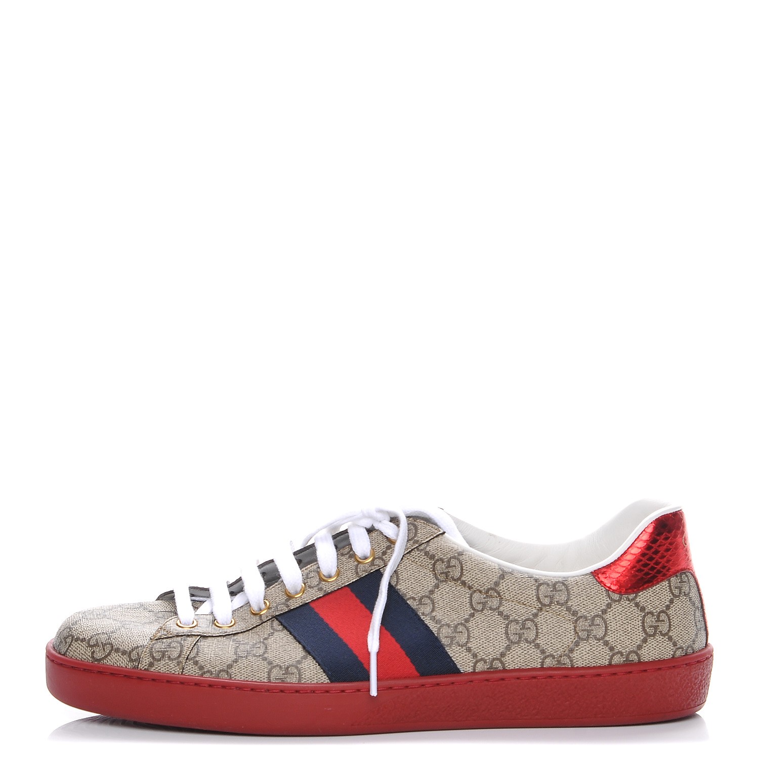 GUCCI GG Supreme Monogram Ayers Web Mens Ace Sneakers 9.5