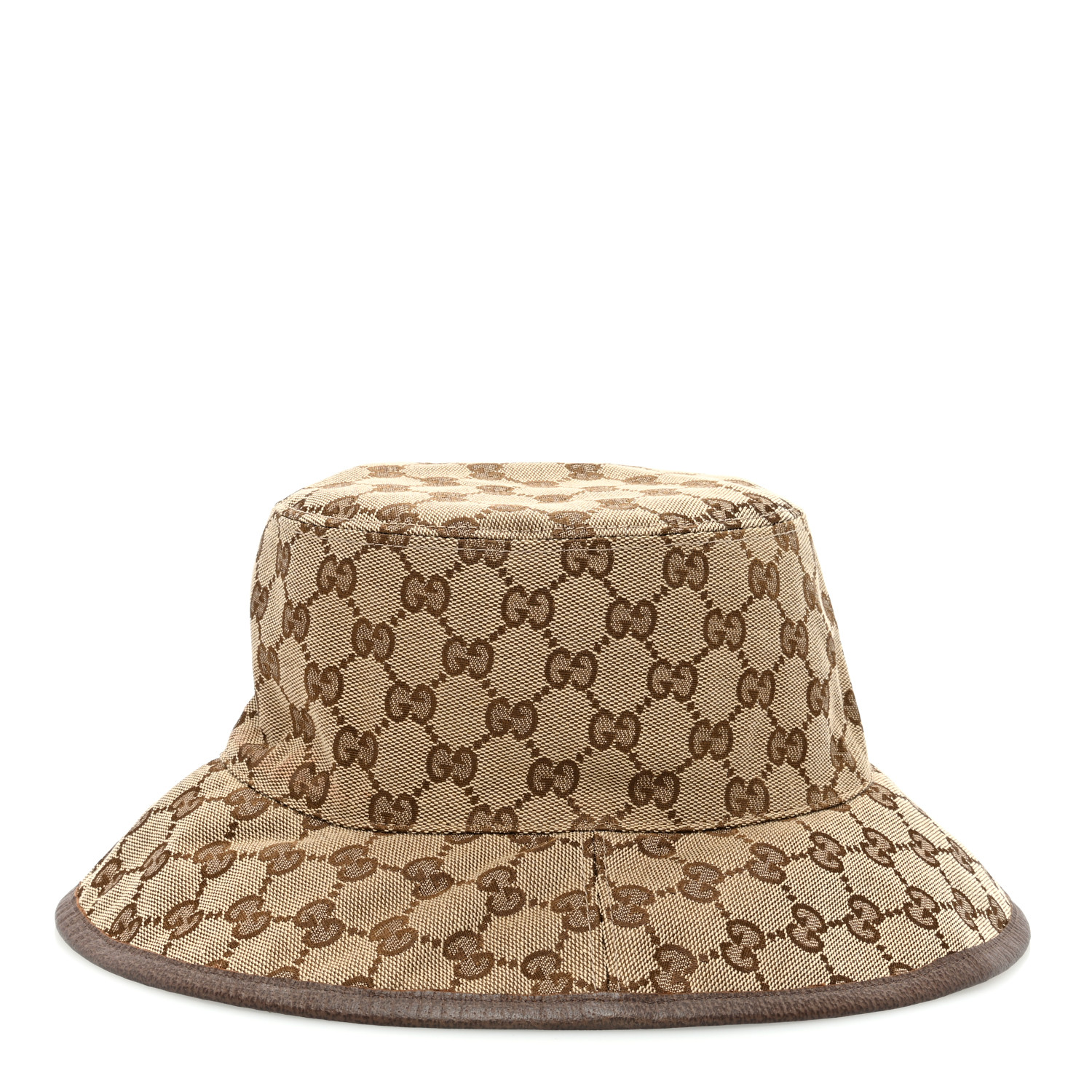 GUCCI Monogram Plaid Bob Double Back Reversible Bucket Hat M