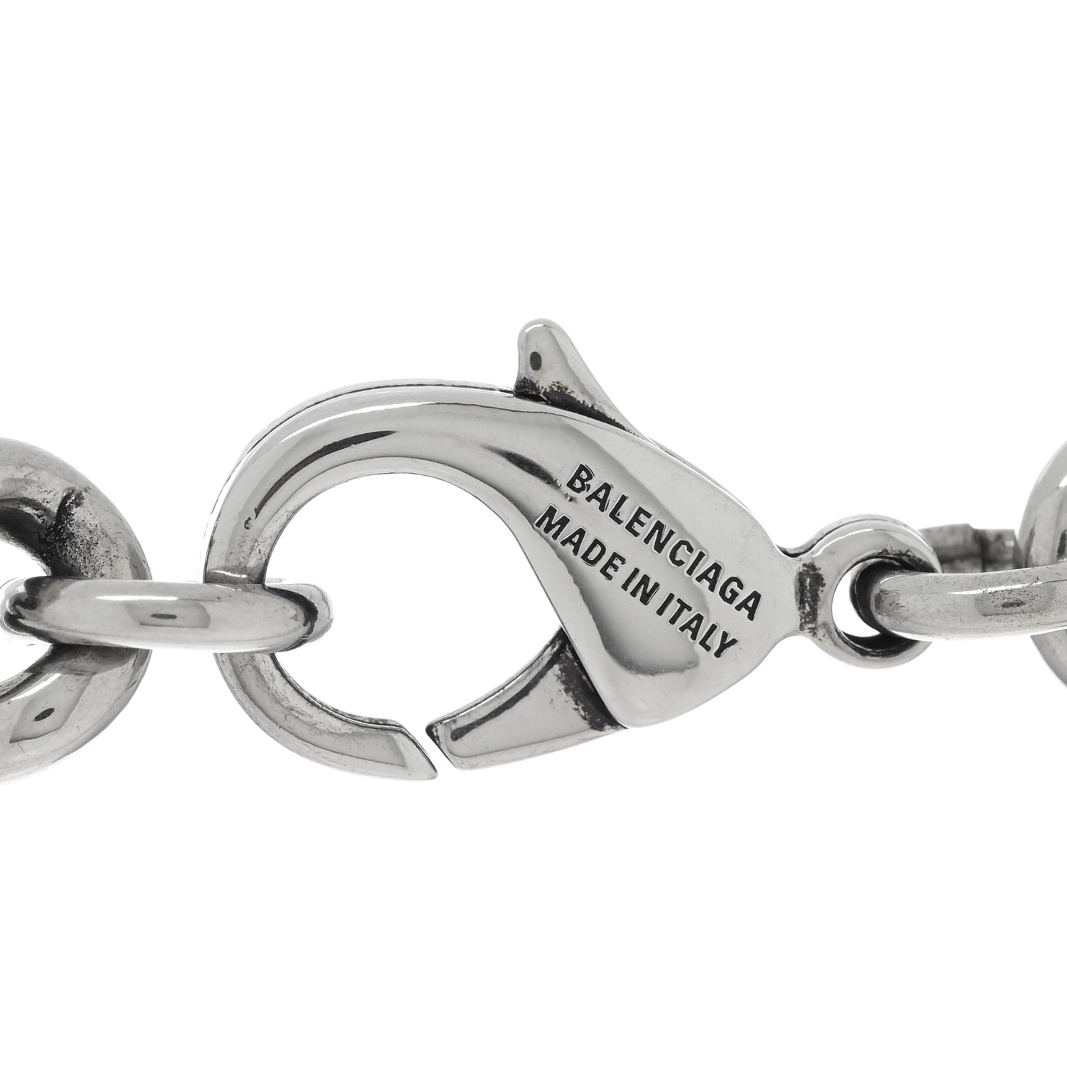 【関税＆送料込み】Balenciaga Bb Icon Antique Silver Plated Bb Icon Necklace in Antique Silver | Balenciaga US