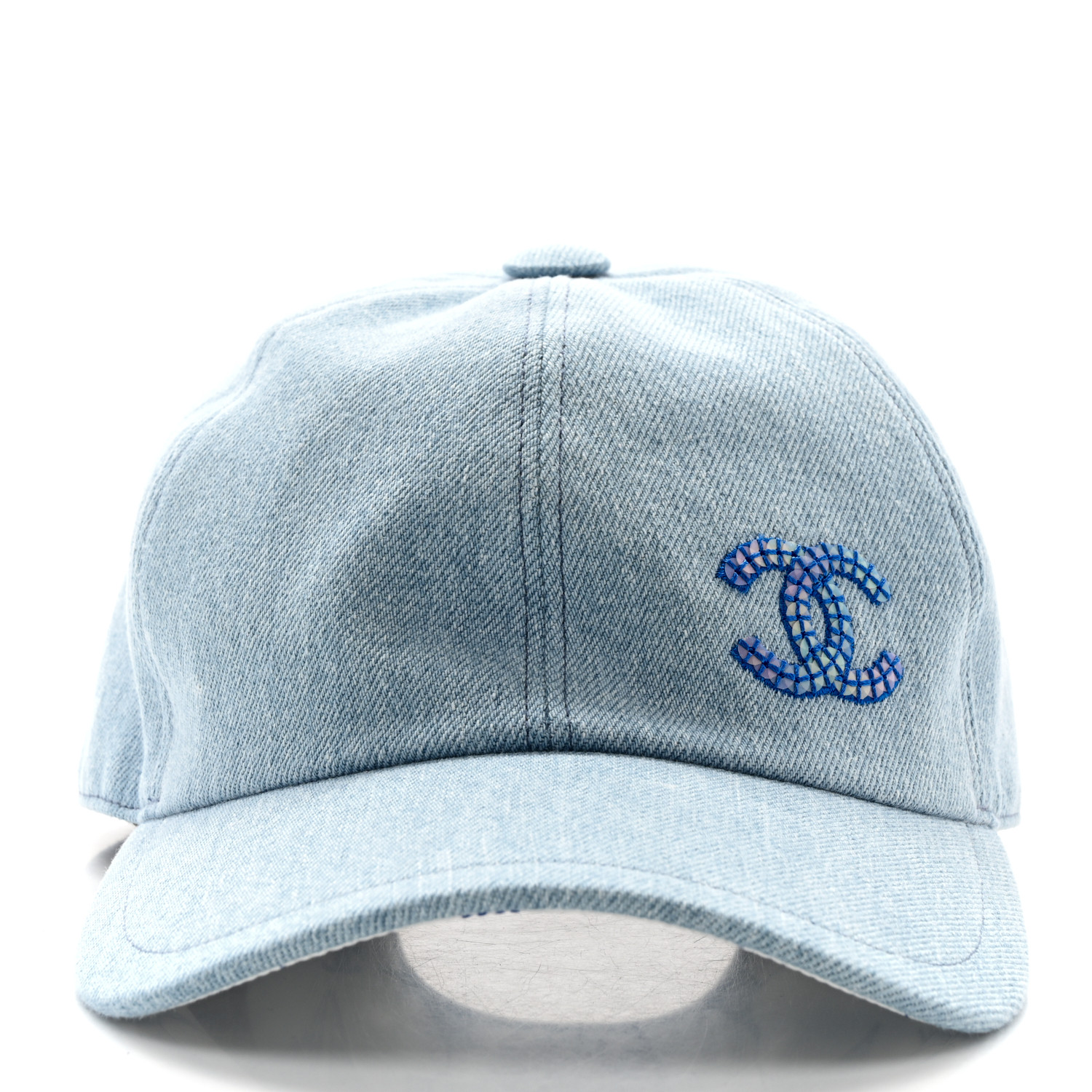 CHANEL Denim Cap Hat Blue 1534497 | FASHIONPHILE