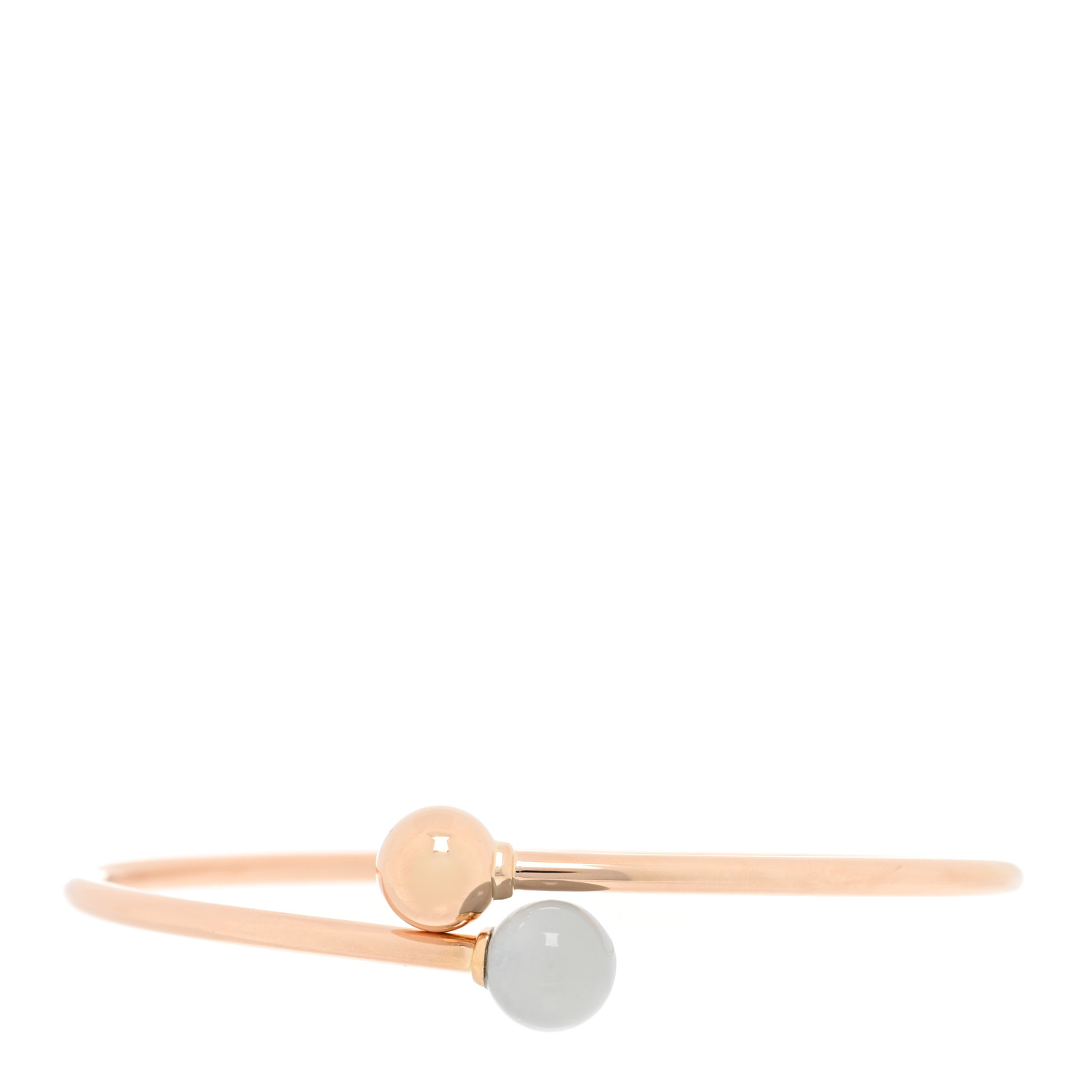 TIFFANY 18K Rose Gold Gray Moonstone 8mm HardWear Ball