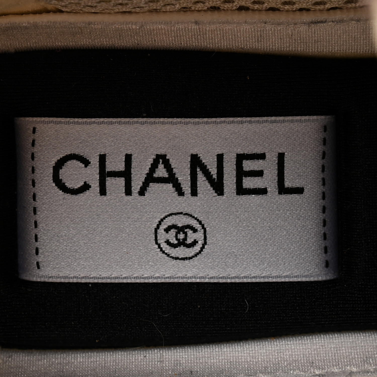 CHANEL Fabric Suede Calfskin CC Sneakers 36.5 Pink Beige