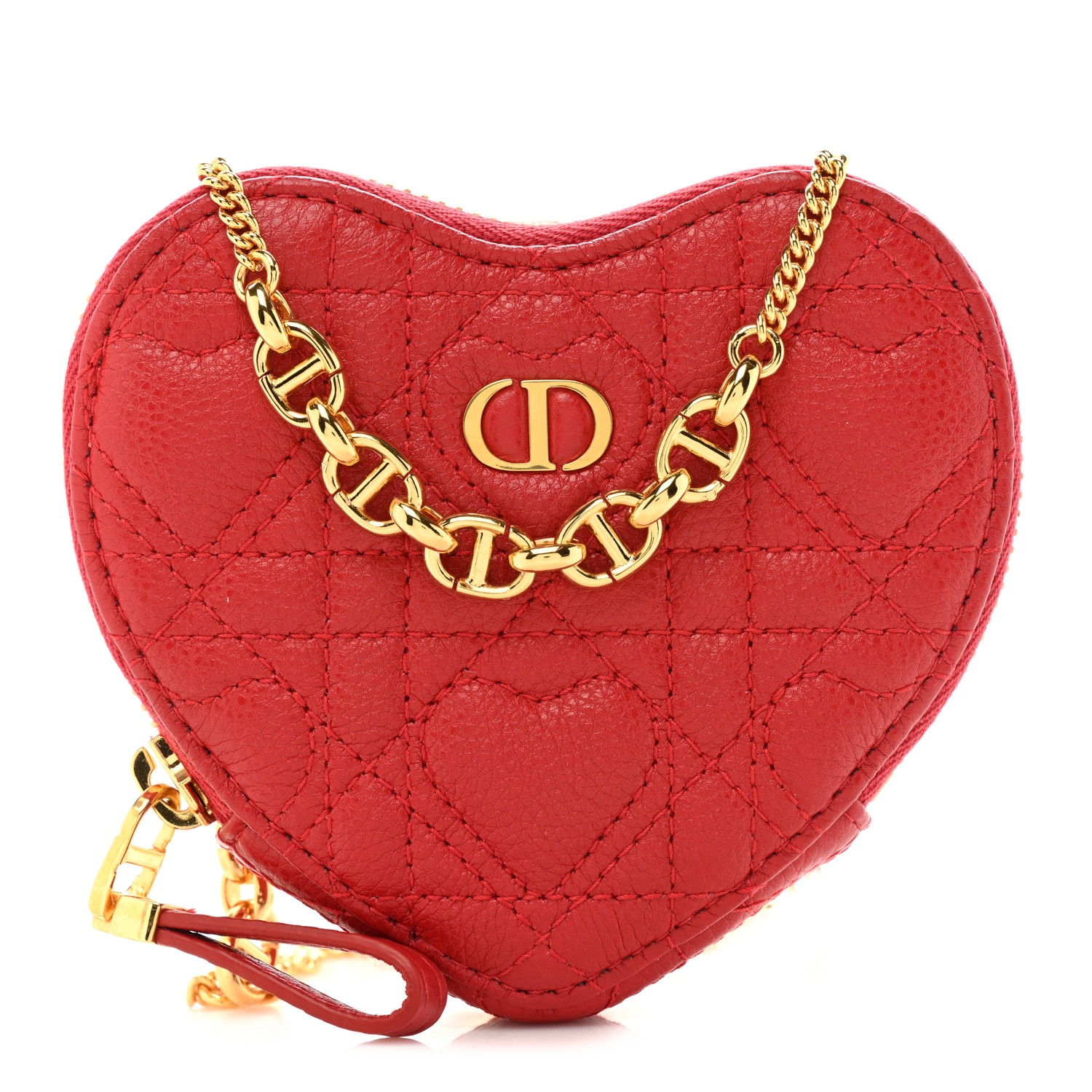 バッグ DiorDioramour  Caro Heart Pouch CHRISTIAN DIOR Calfskin Cannage Dioramour Caro Heart Pouch