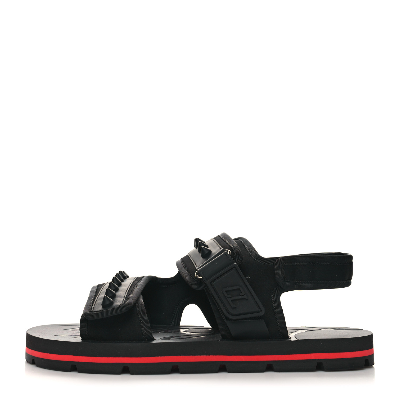 VIP CHRISTIAN LOUBOUTIN Siwa Flat Sandals▲Black Christian Louboutin Siwa Flat Black Sandals – Zoo Fashions
