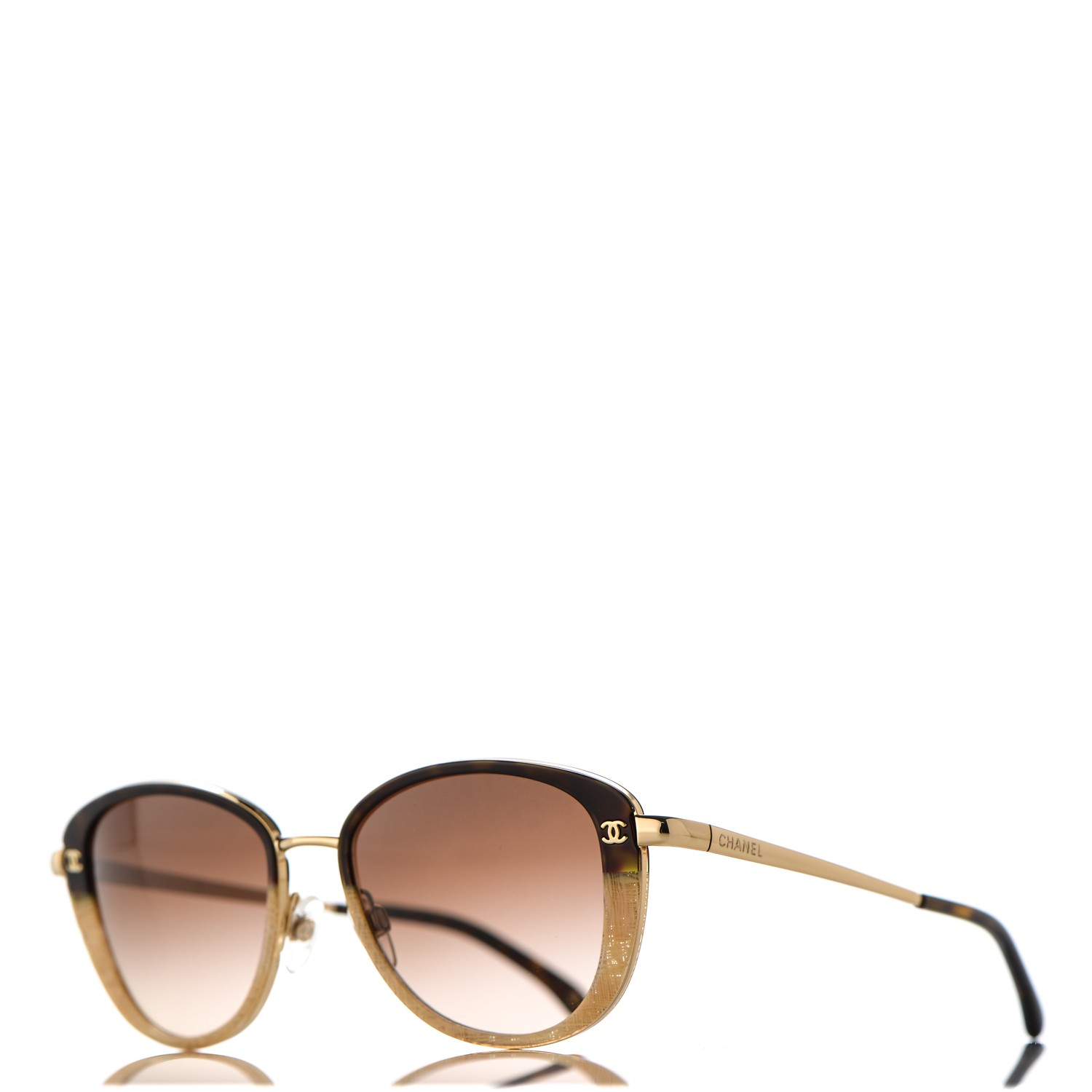 CHANEL CC 4183 Sunglasses Beige Tortoise 196984