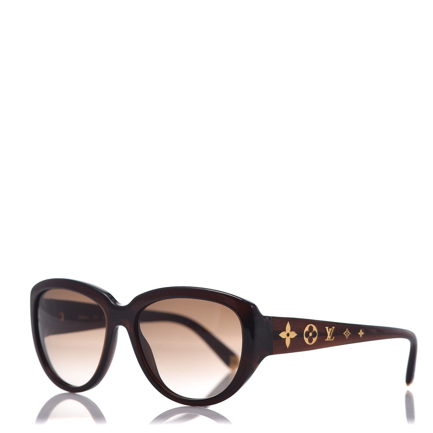 LOUIS VUITTON Acetate Obsession Sunglasses Z0624W Brown