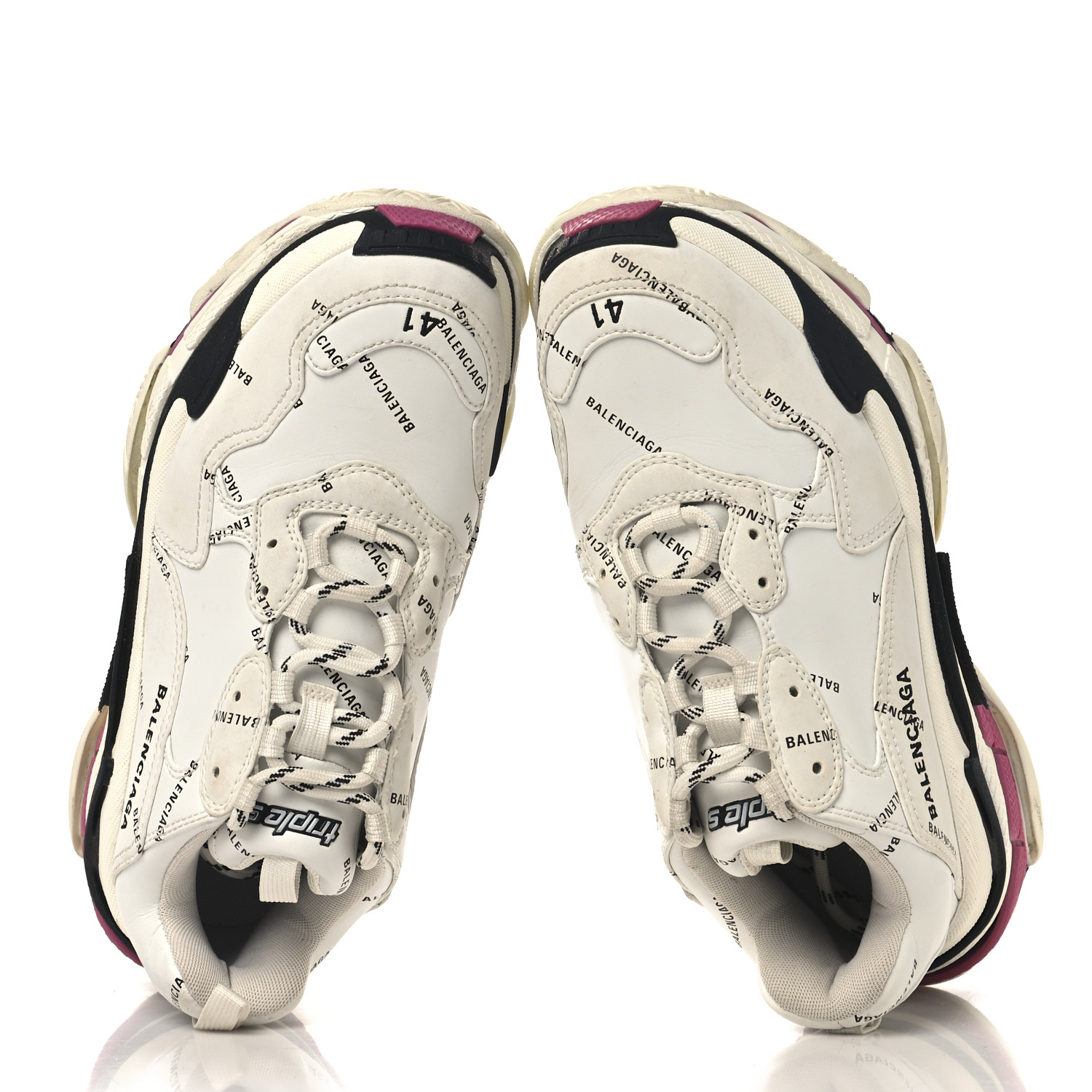 tripleAAAページ BALENCIAGA Technical Fabric Allover Logo Mens Triple S