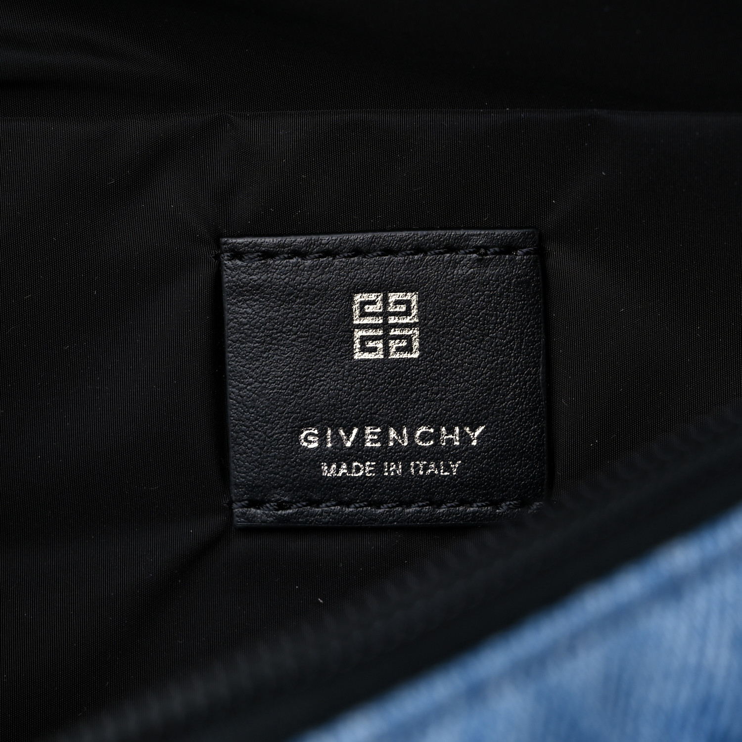 GIVENCHY Essential U Denim Belt Bag Light Blue 1326933