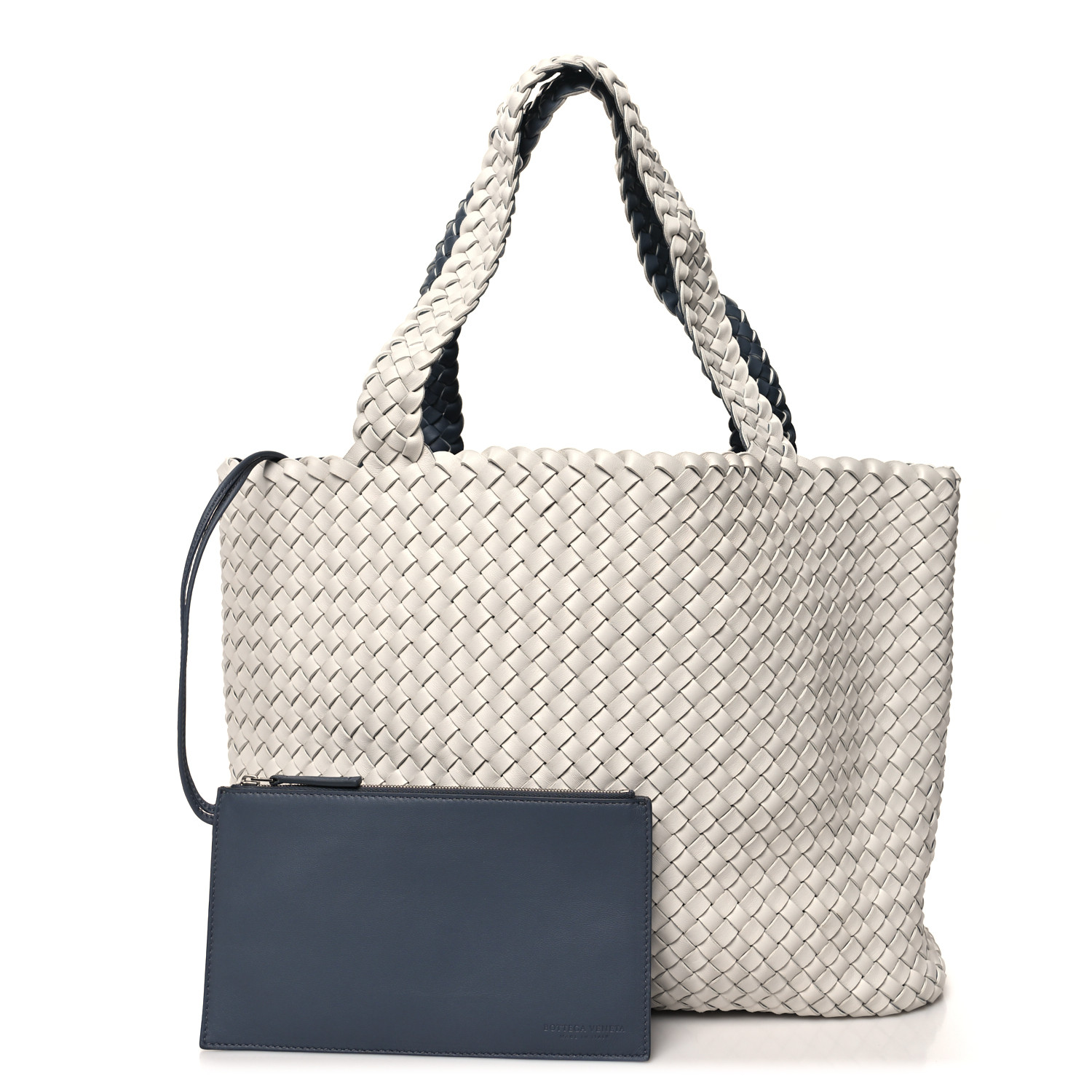 【関税送料込】BOTTEGA VENETA bicolor Intrecciato tote bag BOTTEGA VENETA Nappa Intrecciato Bicolor Tote Bag Thunder