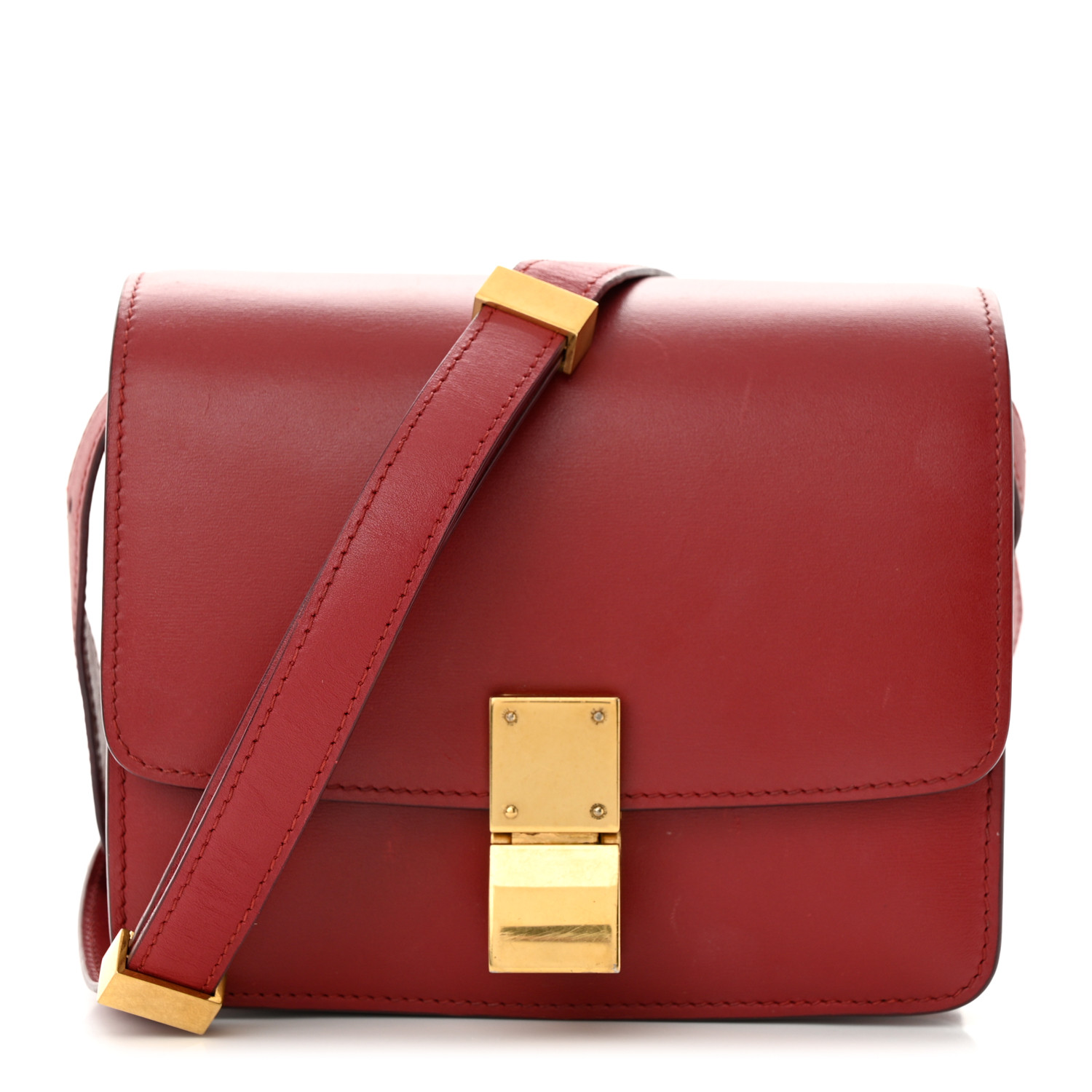 【CELINE】 Celine classic box small red クラシックボックス CELINE(セリーヌ) / Classic Box Small/クラシックボックス_