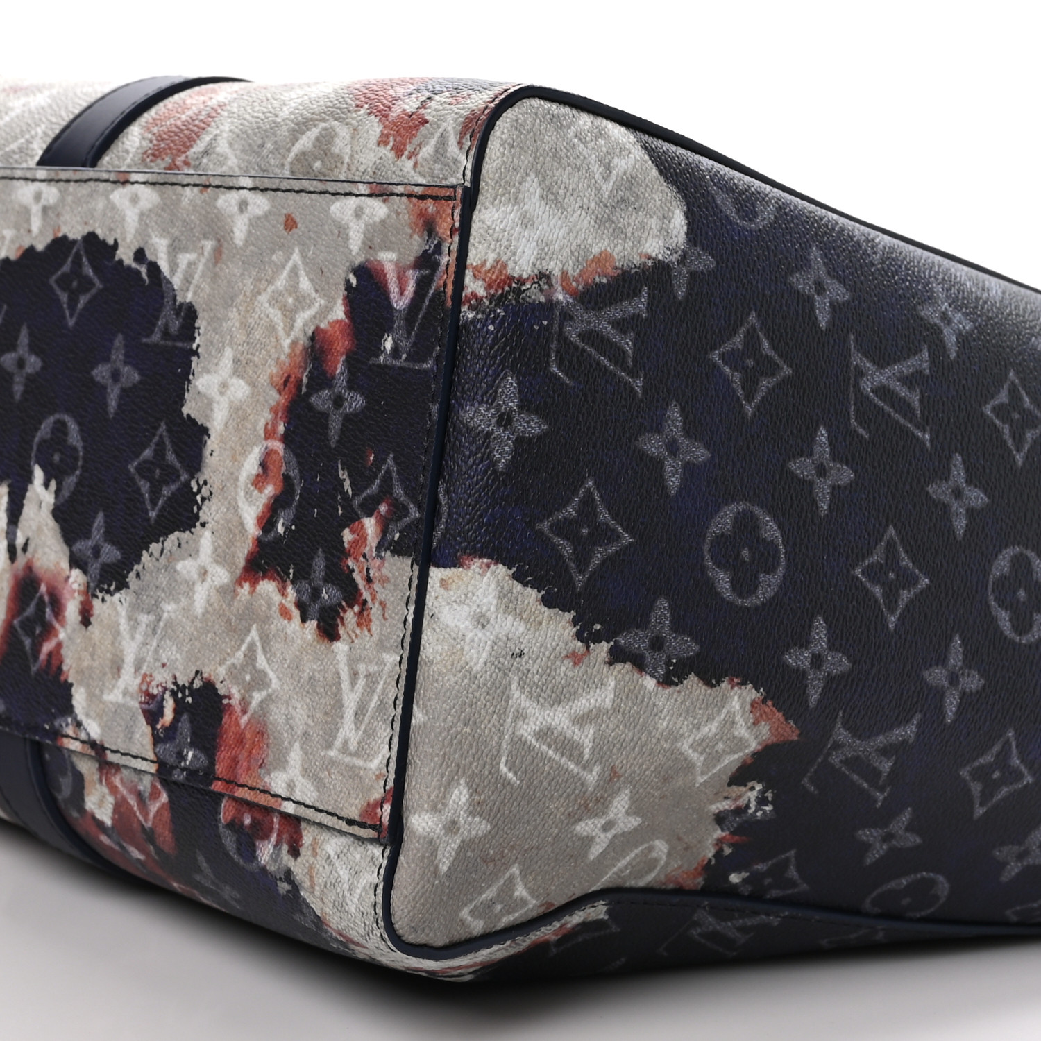 LOUIS VUITTON Monogram Bleach Sac Plat 24H Ink Blue 1484262