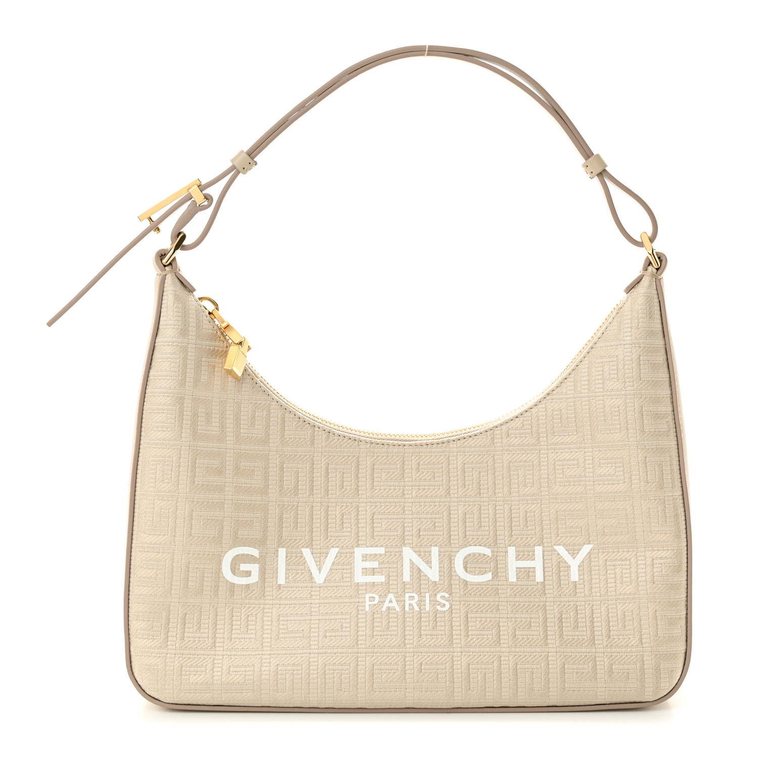 GIVENCHY Coated Canvas Logo 4G Embossed Small Moon Cut Out