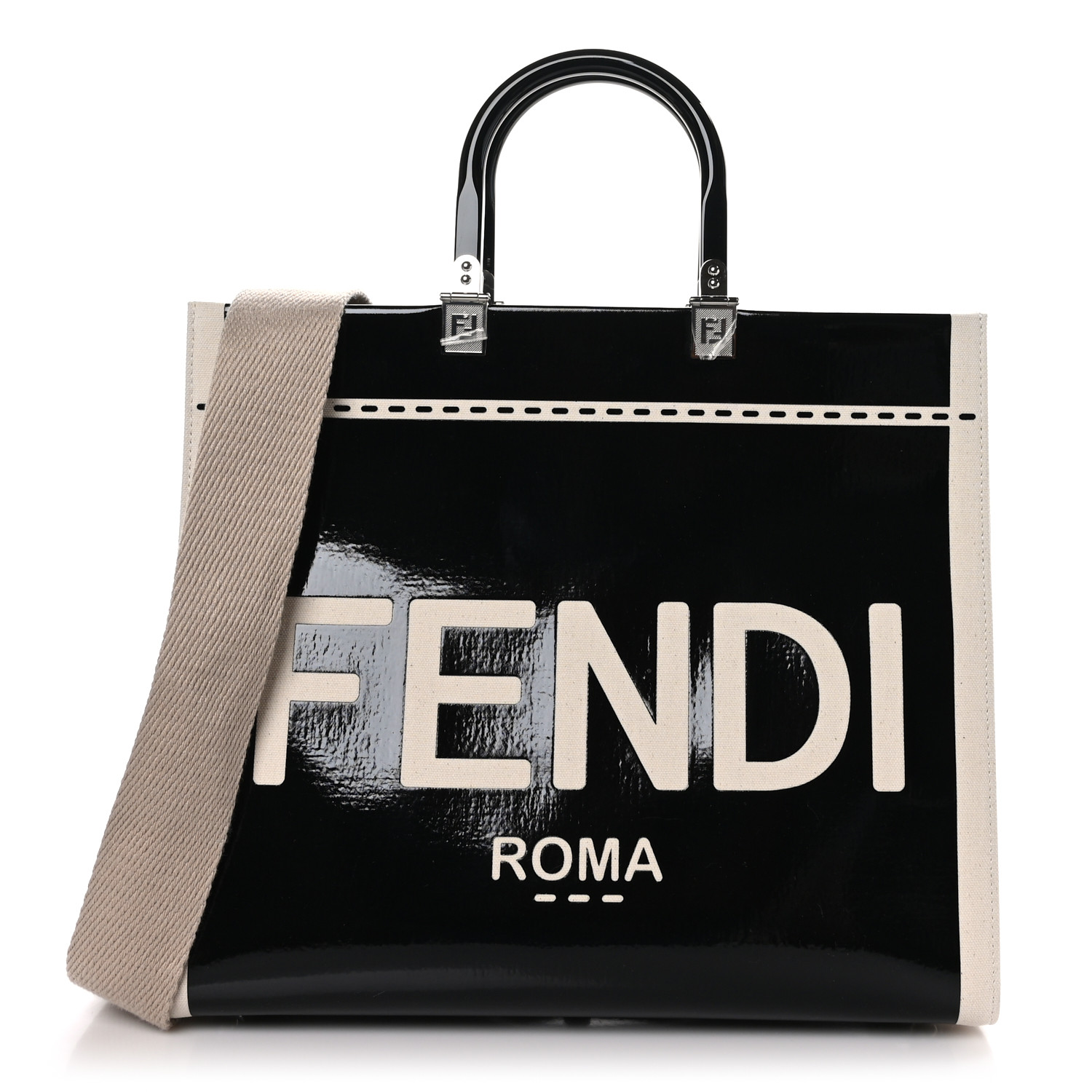 【FENDI】`Fendi Sunshine` Tote Bag サンシャイン トートバッグ FENDI Patent Plexiglass Medium Fendi Sunshine Shopper Tote