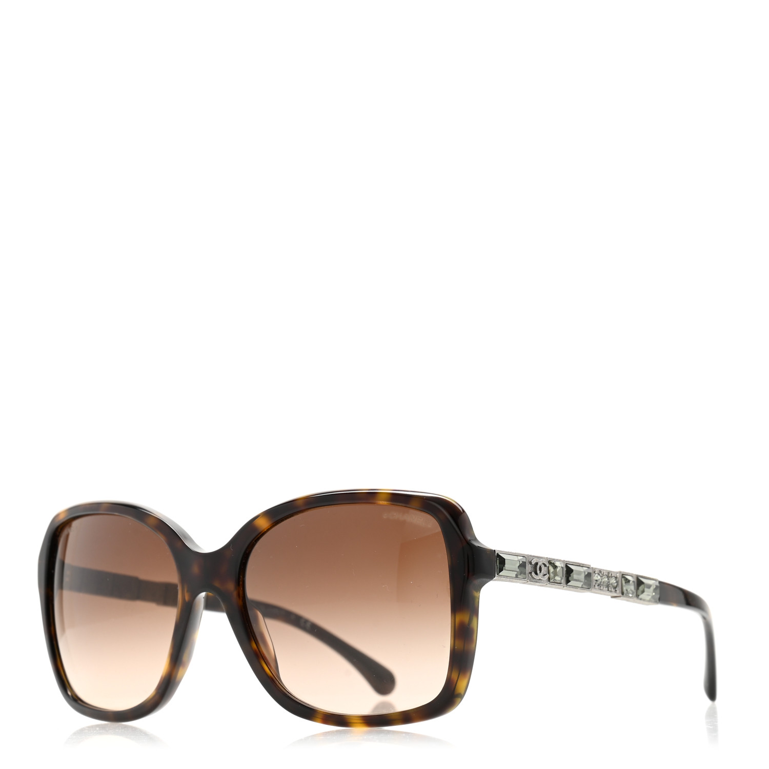 CHANEL シャネル　5308-B-A サングラス CHANEL Crystal Baguette Square Sunglasses 5308-B Tortoise