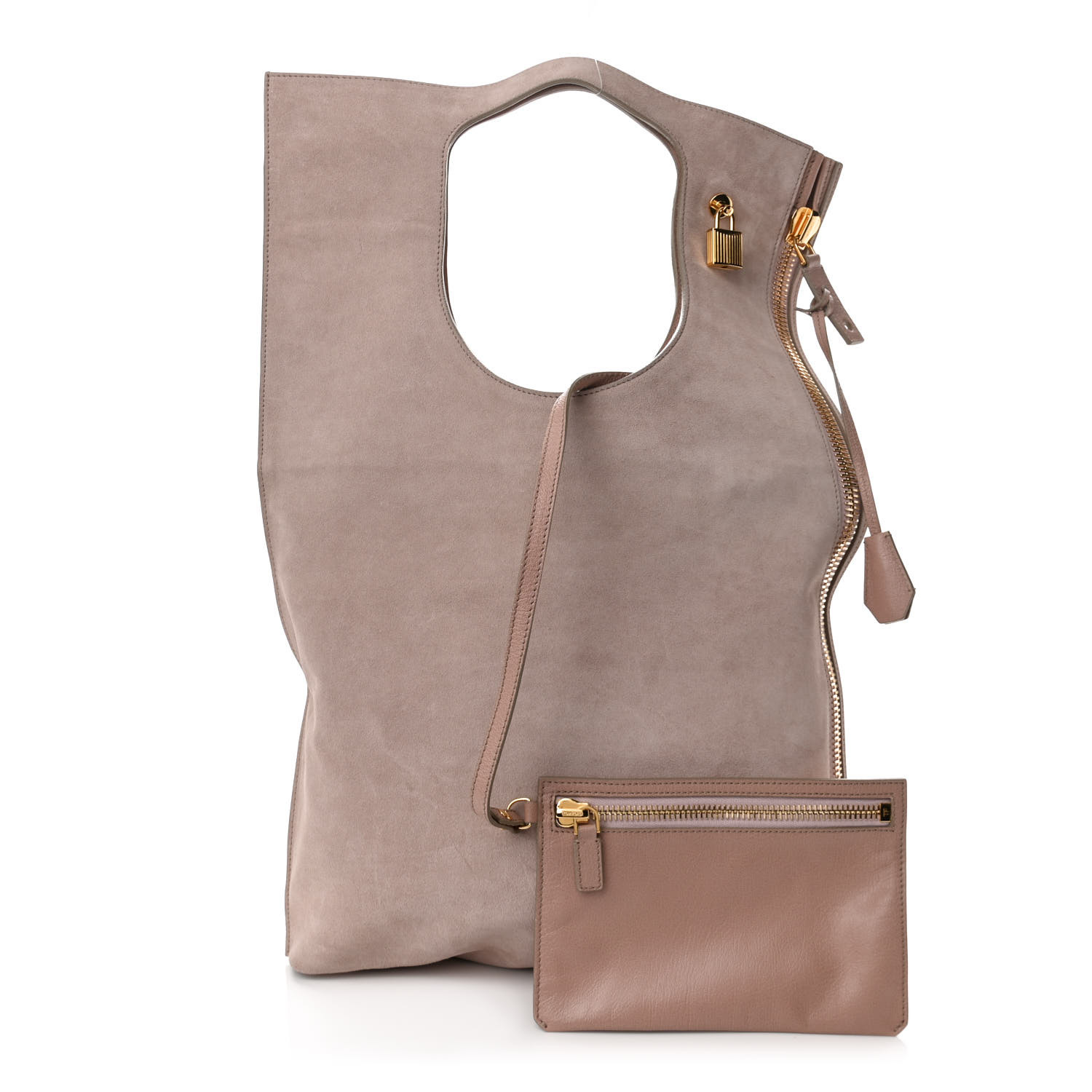 TOM FORD ゴールドロゴ ラウンドファスナー長財布_BLUSH NUDE TOM FORD ゴールドロゴ ラウンドファスナー長財布_BLUSH NUDE