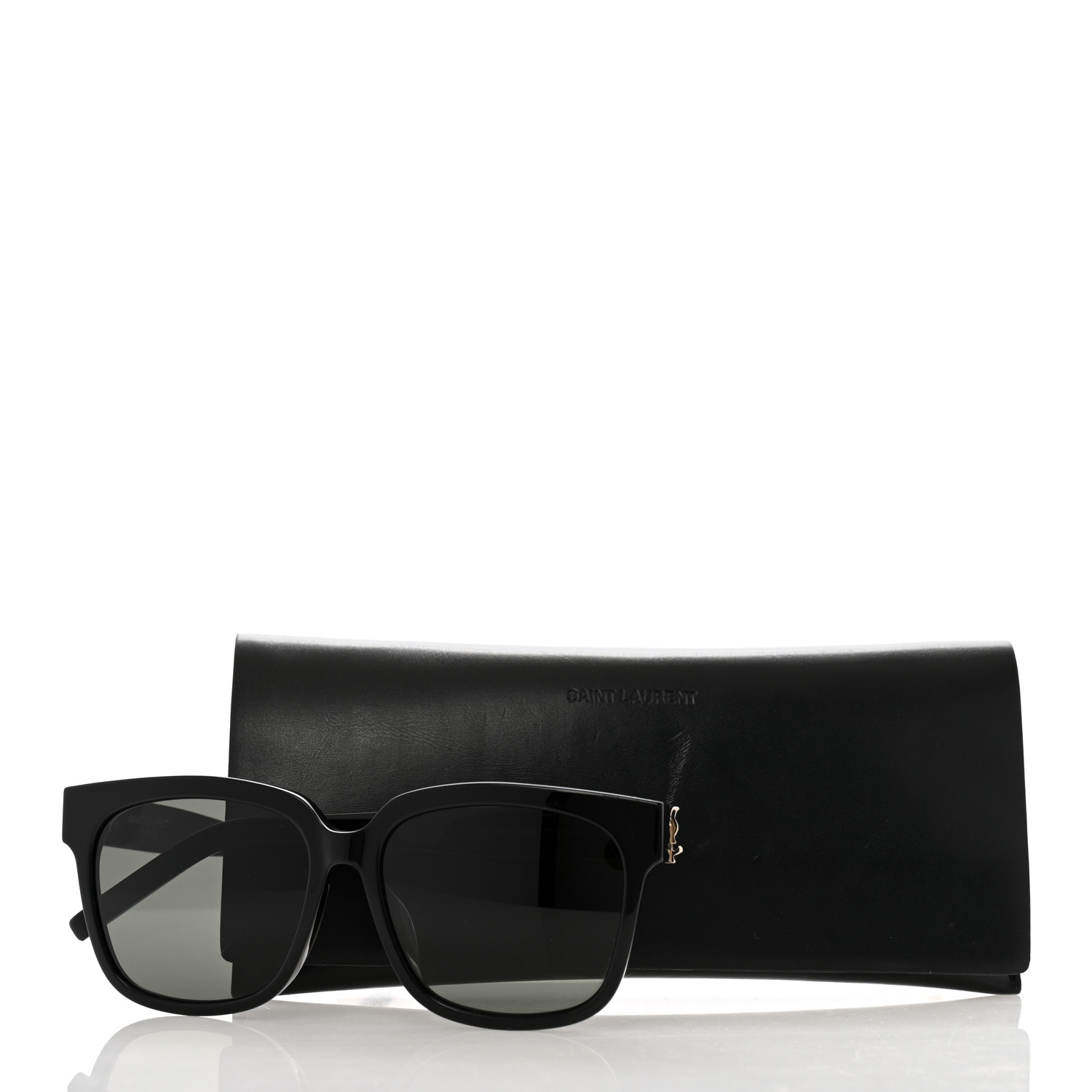 SAINT LAURENT Acetate SL M40/F Sunglasses Black 1631709