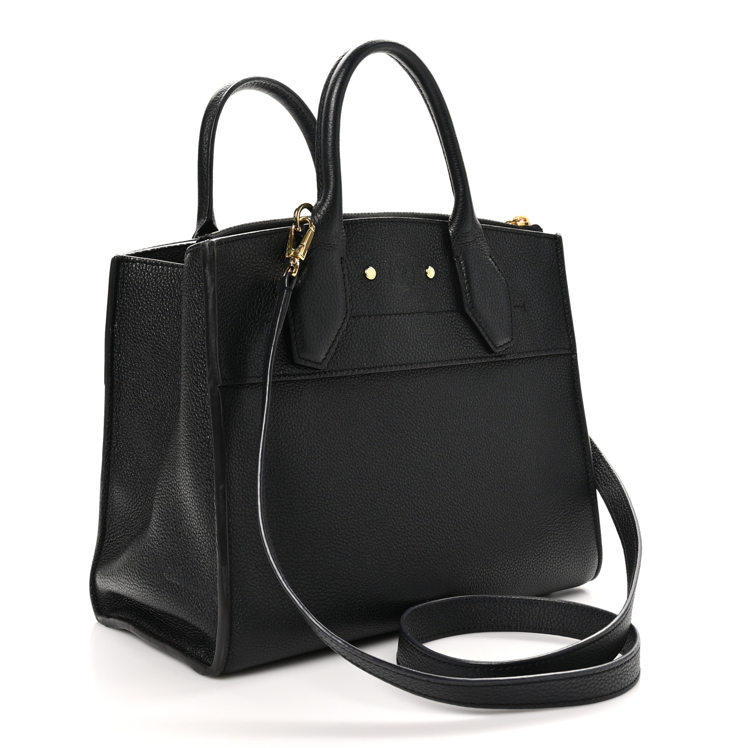 【希少】 LOUIS VUITTON Taurillon Leather City Steamer MM LOUIS VUITTON Taurillon City Steamer MM Black 1624138