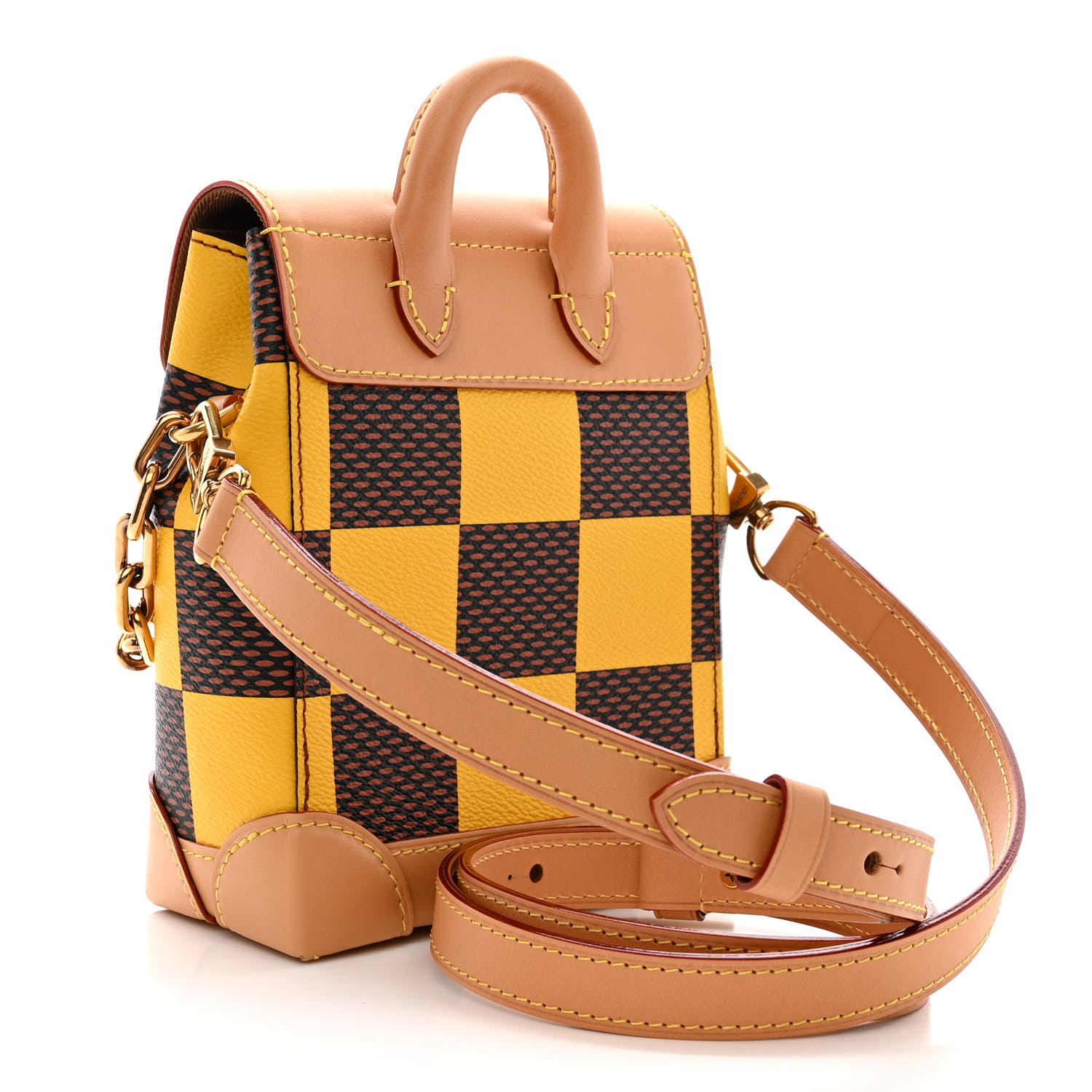 [SALE]ヴィトン Vuitton ナノ・スティーマー イエロー LOUIS VUITTON Damier Pop Nano Steamer Yellow 1430545