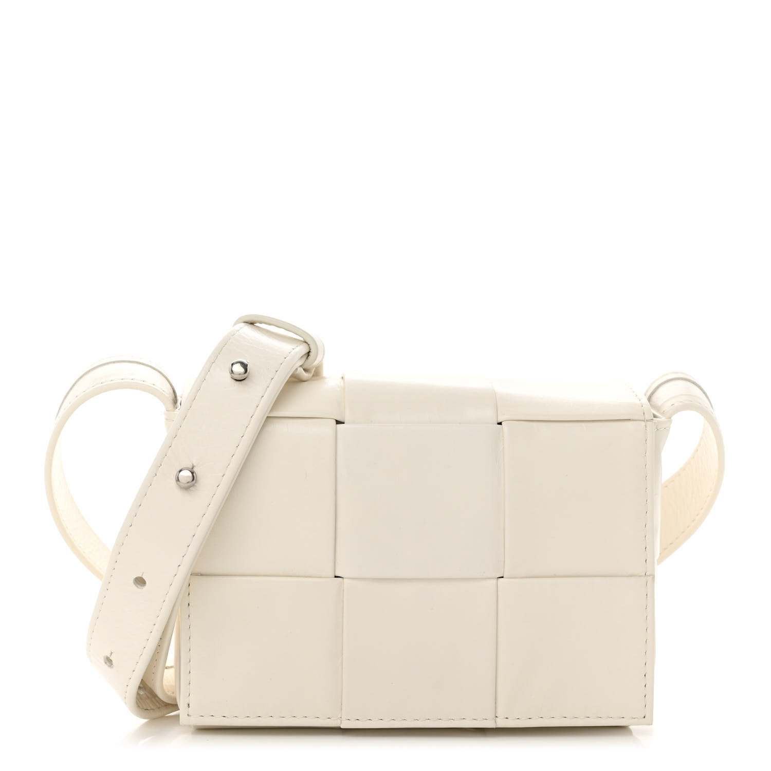 BOTTEGA VENETA Lambskin Maxi Intrecciato Extra Mini Cassette