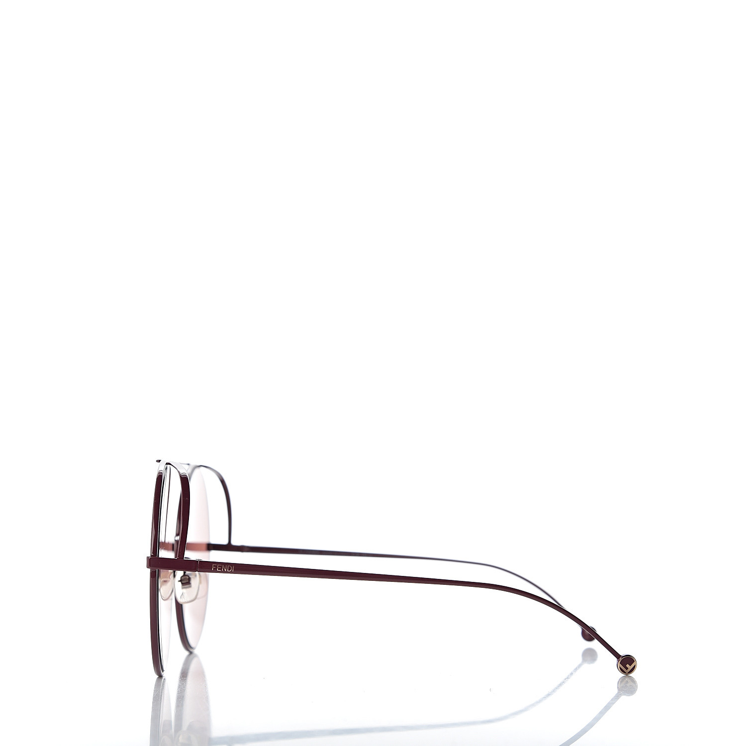 FENDI Metal F is Fendi Printed Run Away Round Frame