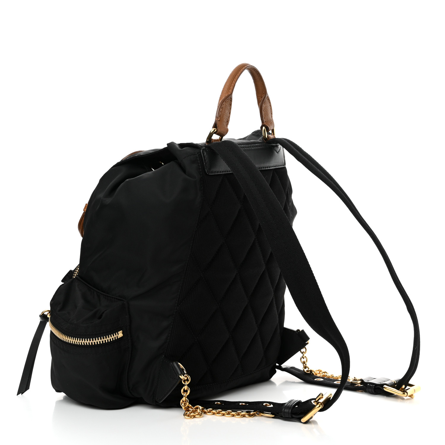 BURBERRY Nylon Medium Rucksack Backpack Black 3