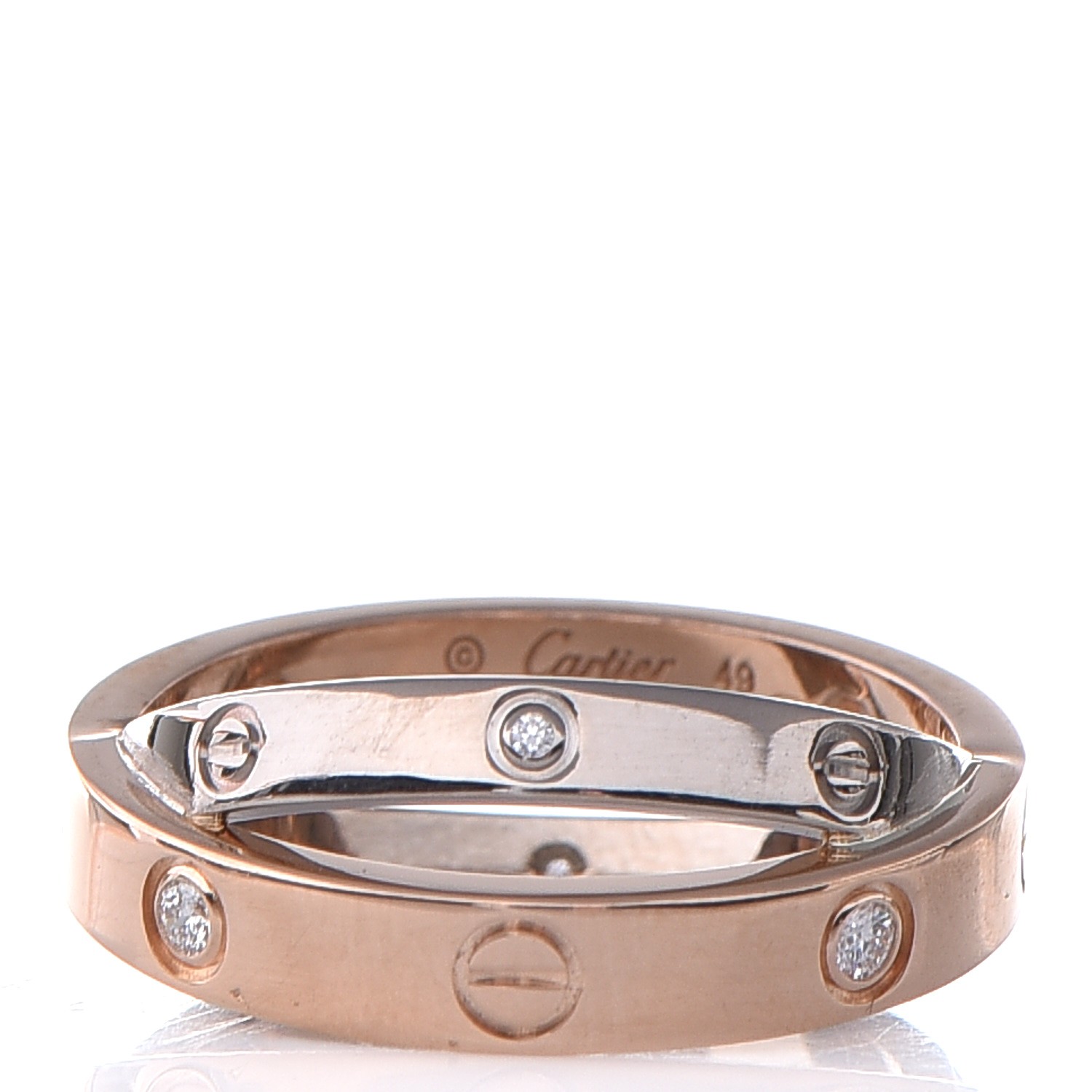 LOVE by Cartier in 750 / 18 carat pink gold.