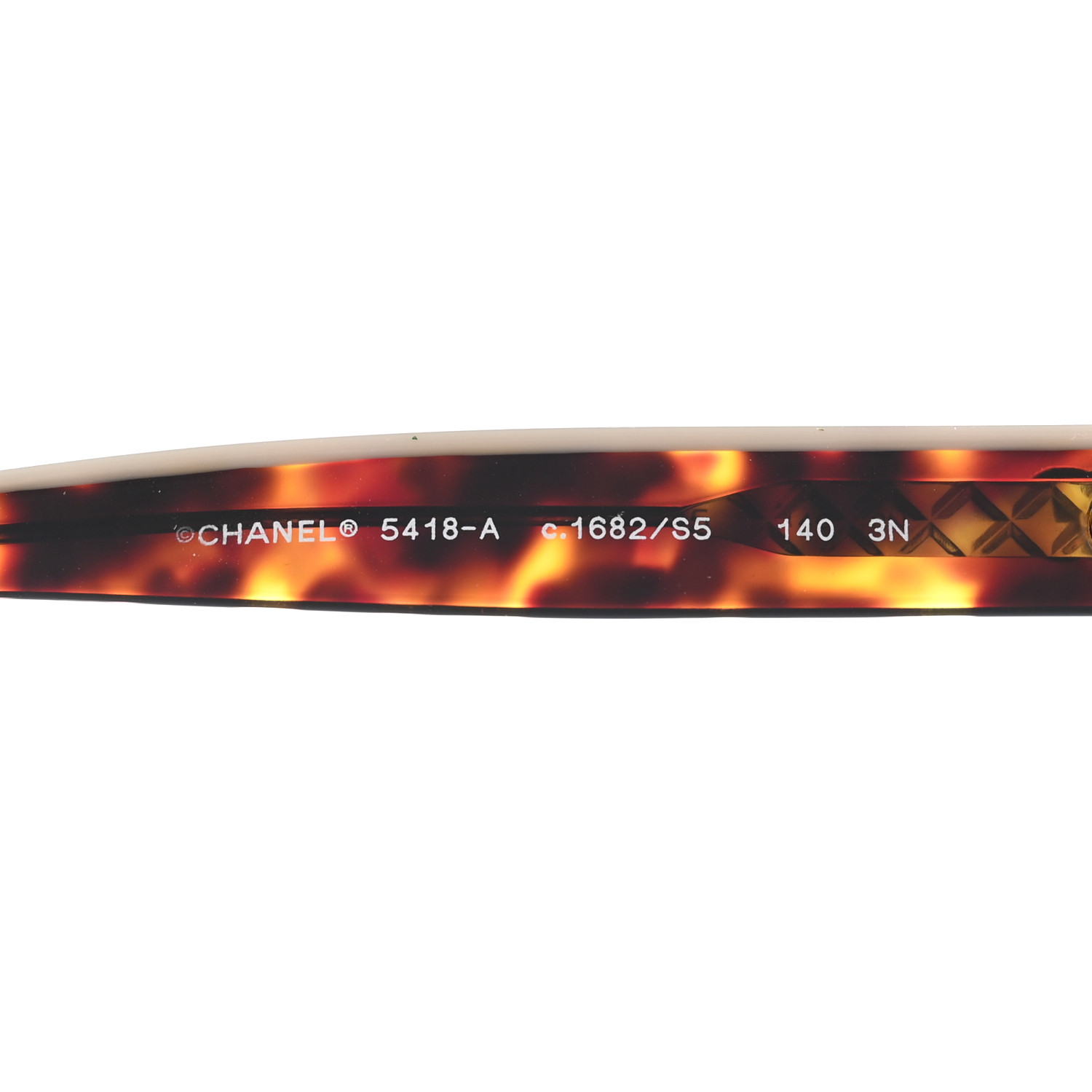 CHANEL Acetate Logo Shield Sunglasses 5418-A Tortoise