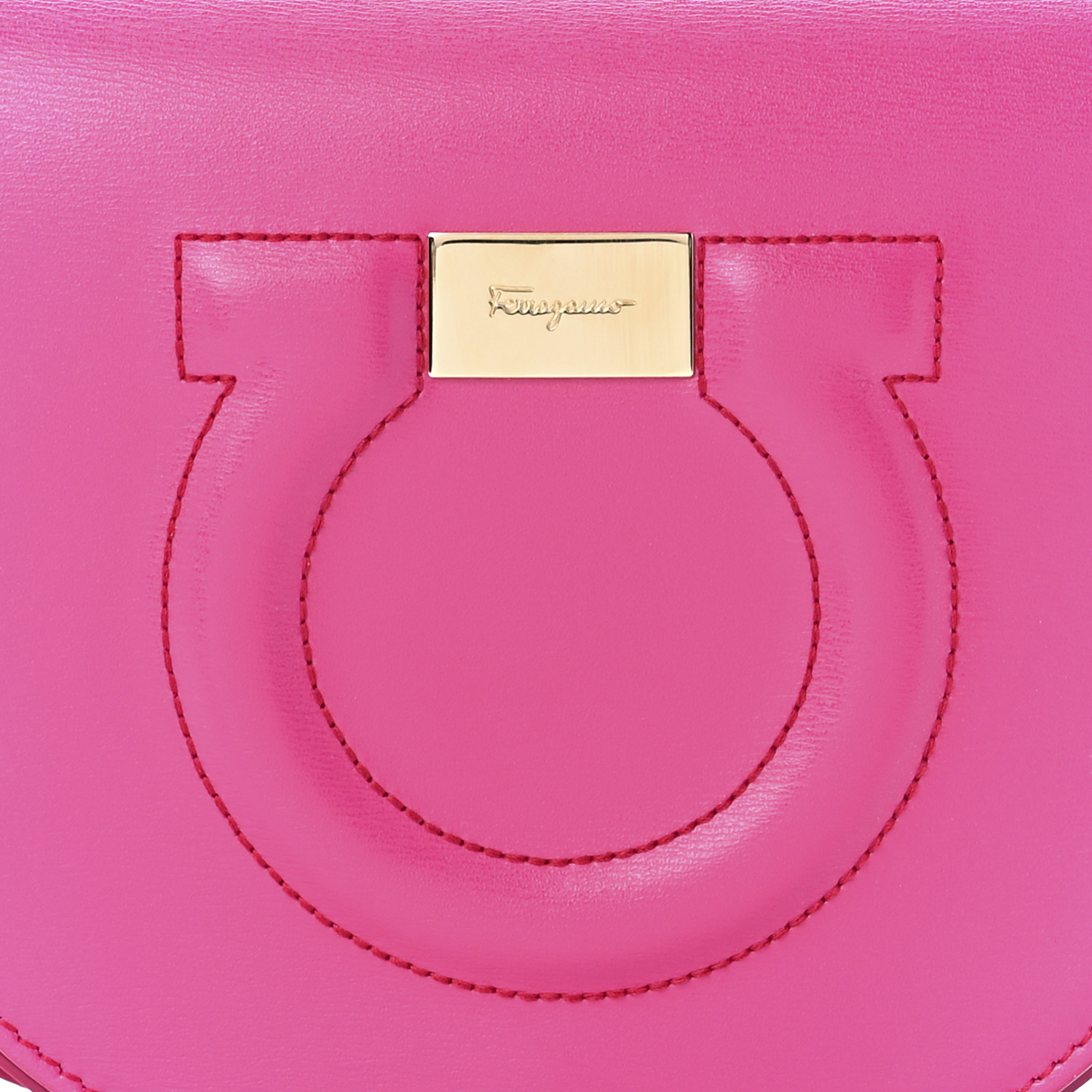 ハンドバッグ FERRAGAMO HAND BAG (214988765808 BUBBLEGUM) SALVATORE FERRAGAMO Calfskin Gancini City Crossbody Bubble