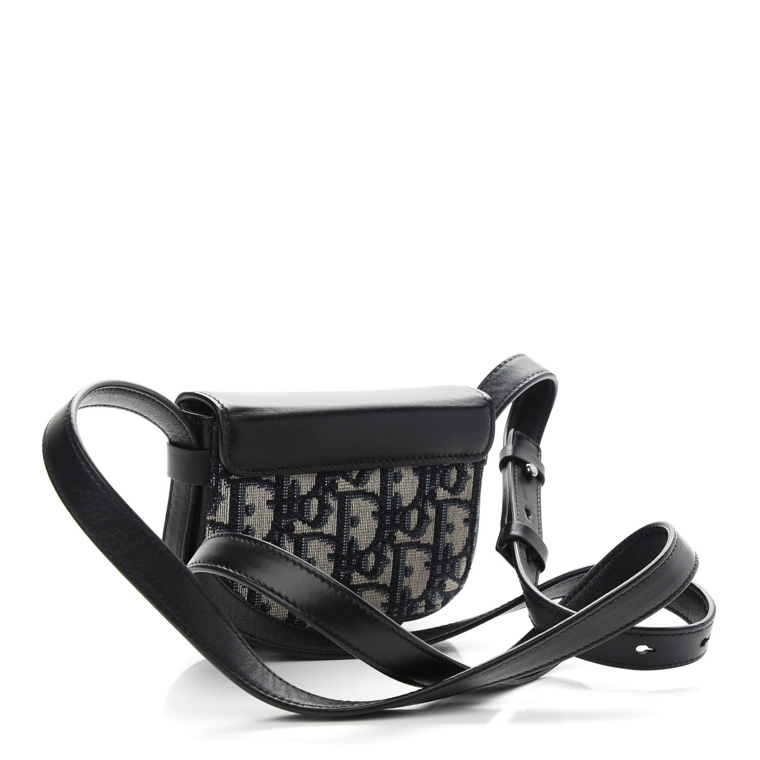 CHRISTIAN DIOR Oblique Smooth Calfskin Nano Pouch Beige