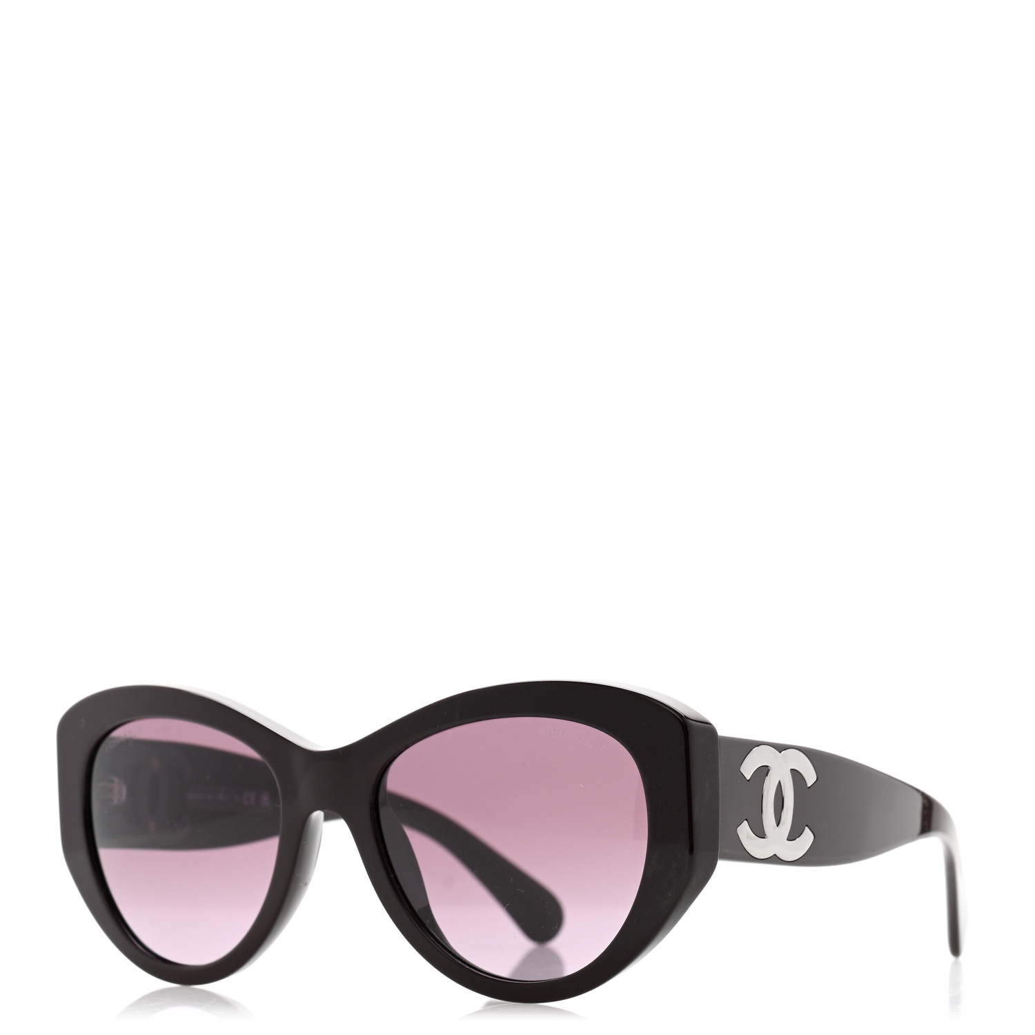 CHANEL Acetate Butterfly Large CC Sunglasses 5492-A Burgundy