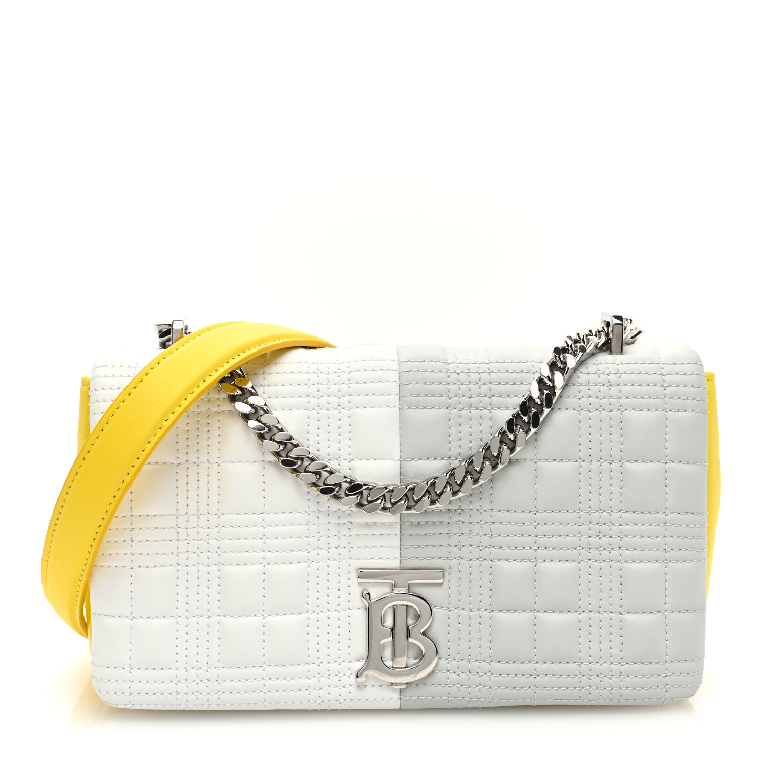 ☆BURBERRY☆Small Quilted Lola Bucket Bag - Pale Vanilla☆ BURBERRY Lambskin Quilted Small Lola Bucket Bag Pale Vanilla