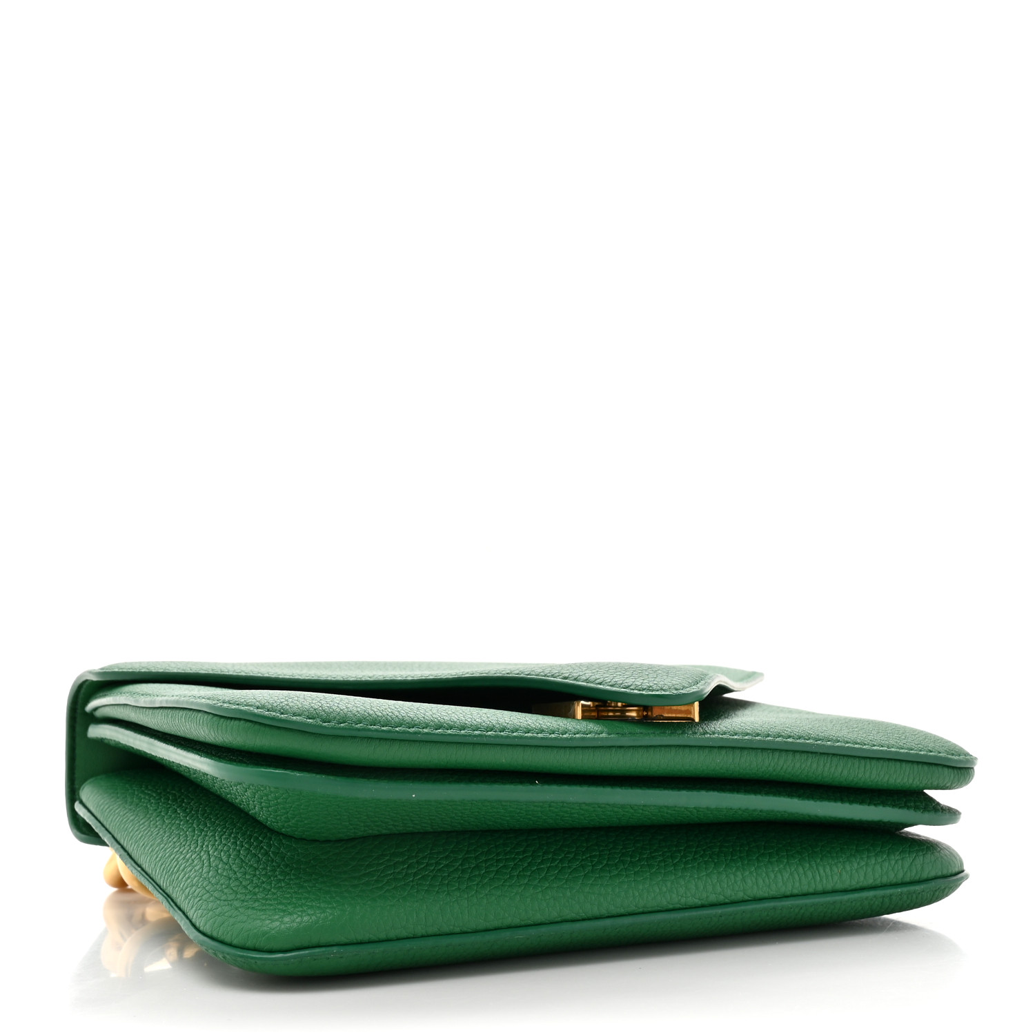BOTTEGA VENETA Calfskin Mount Envelope Bag Jungle 1559882