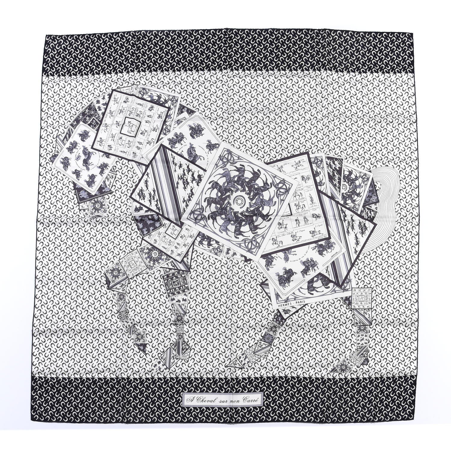 HERMES エルメス カレ90 「Cheval sur mon Carre（カレの馬に