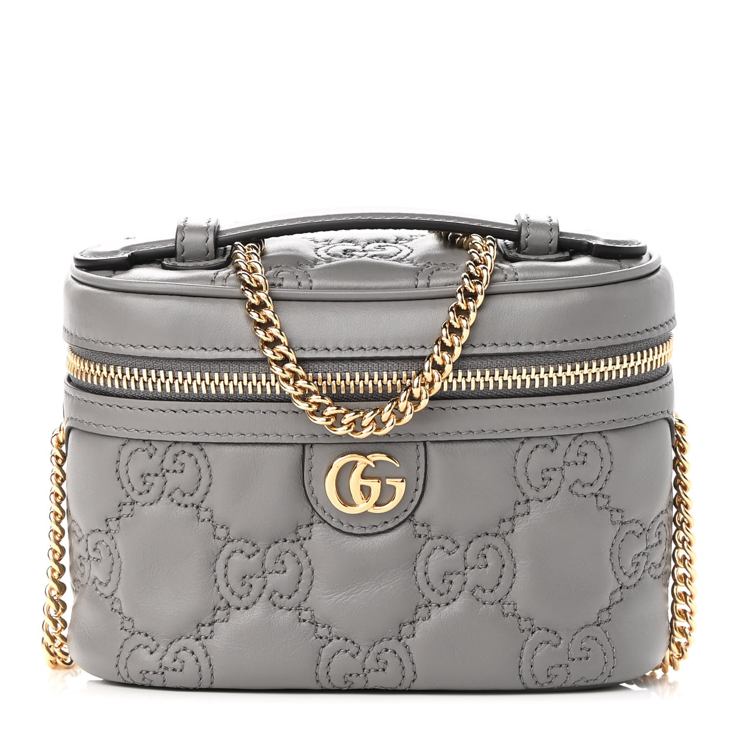 【GUCCI】GG MATELASSE TOP HANDLE BAG Gucci Small GG Matelassé top-handle Bag | Black | FARFETCH